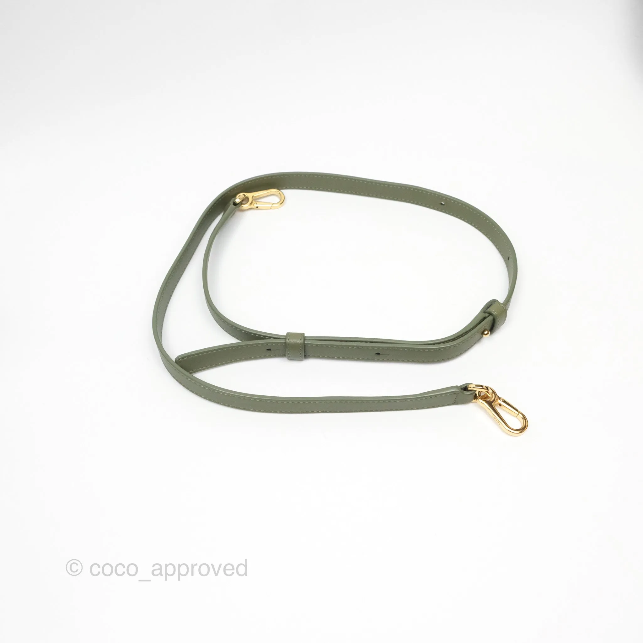 Loewe Amazona 19 Square Green/ Avocado Green in Anagram Jacquard and Calfskin