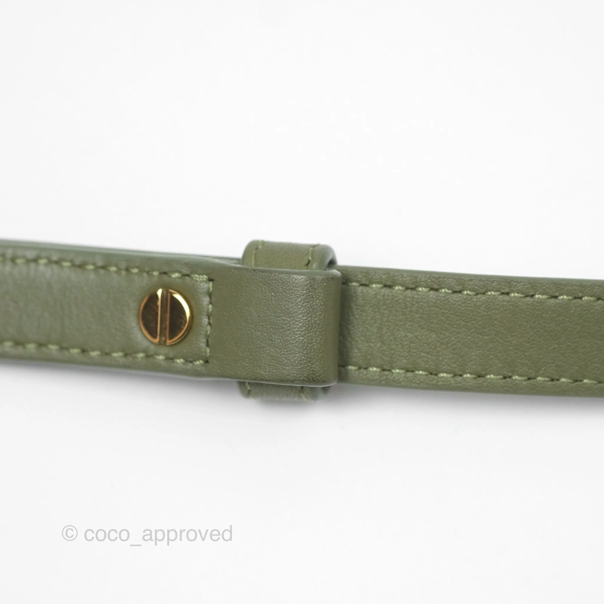Loewe Amazona 19 Square Green/ Avocado Green in Anagram Jacquard and Calfskin