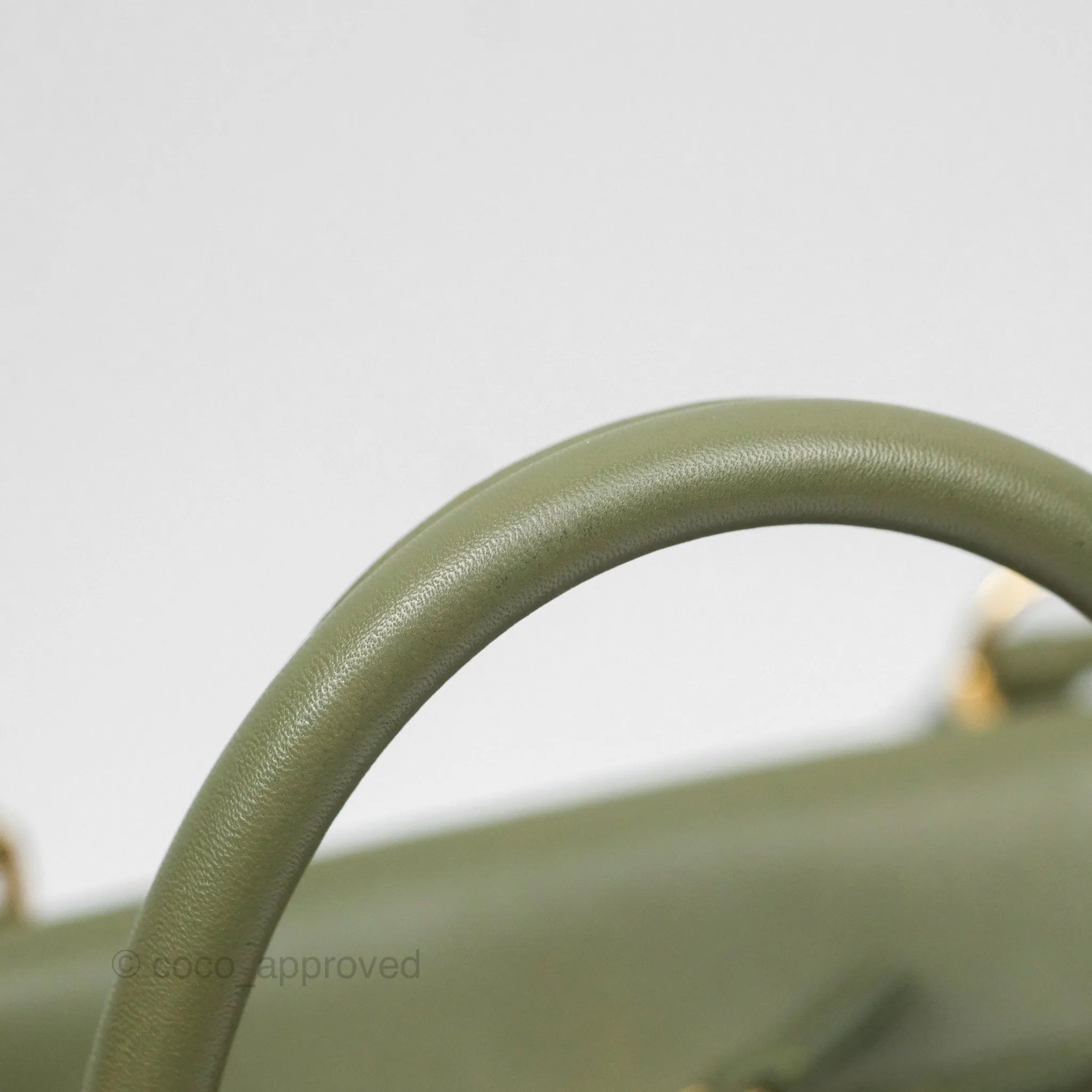 Loewe Amazona 19 Square Green/ Avocado Green in Anagram Jacquard and Calfskin