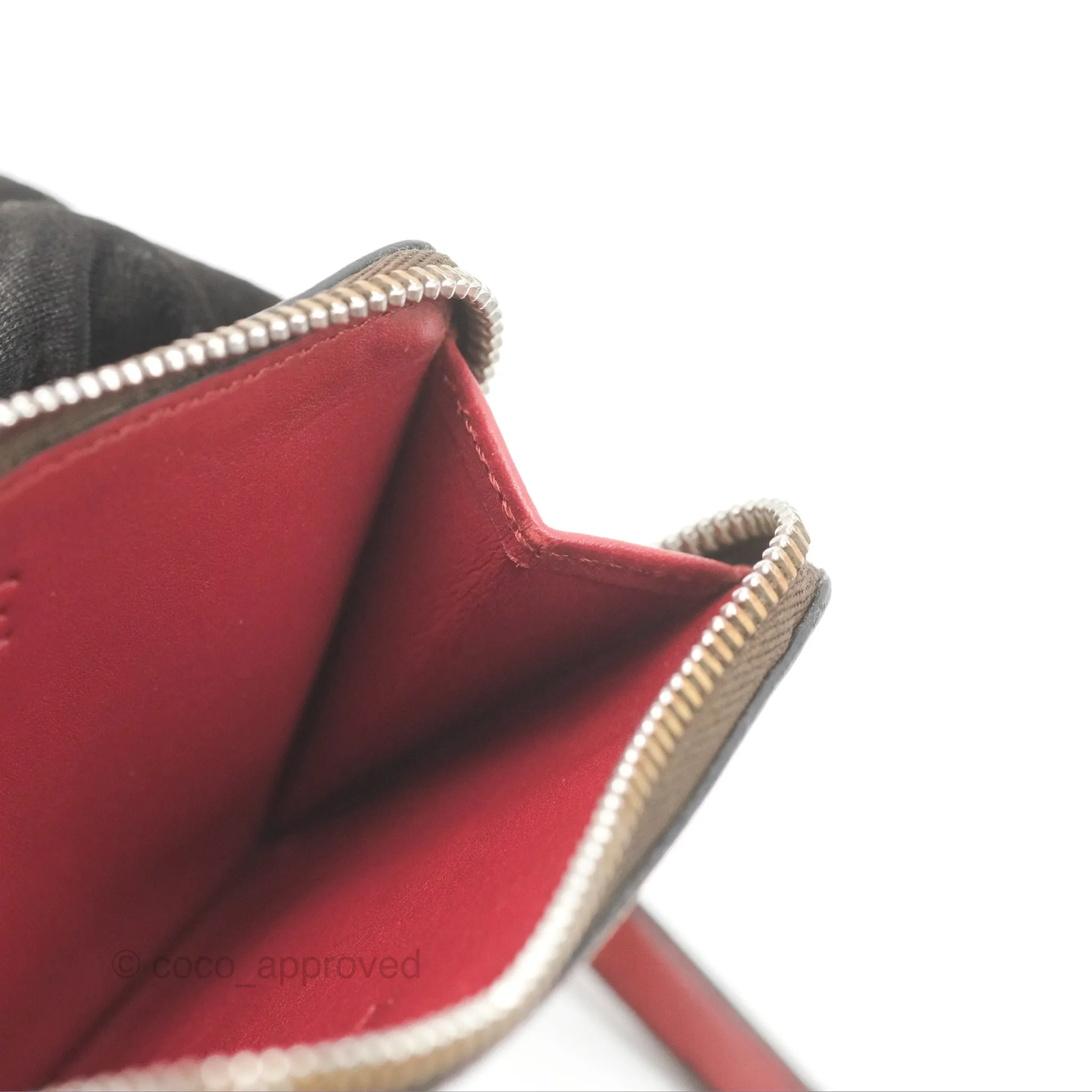 Loewe Anagram Coin Card Holder Caramel/Pecan