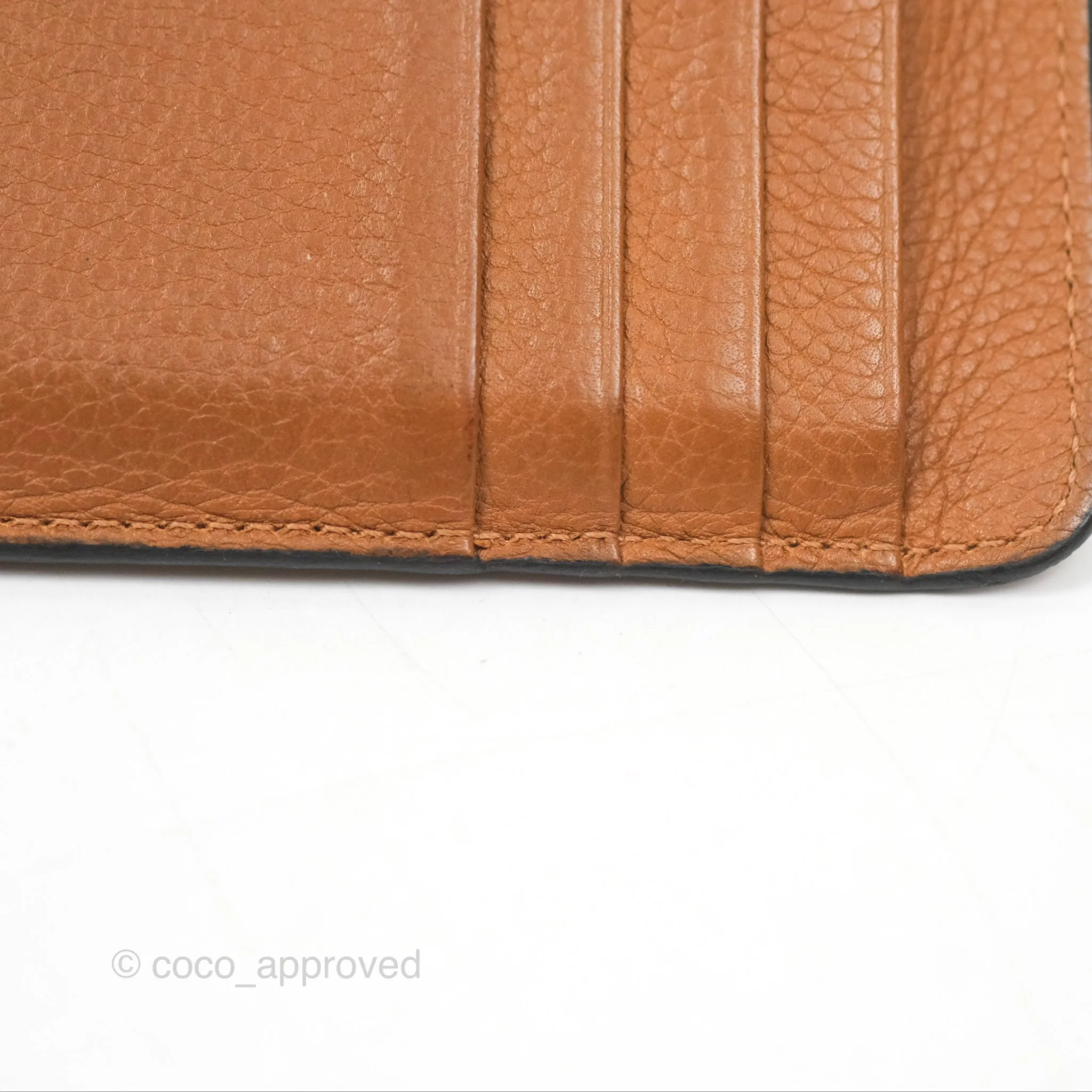 Loewe Anagram Coin Card Holder Caramel/Pecan