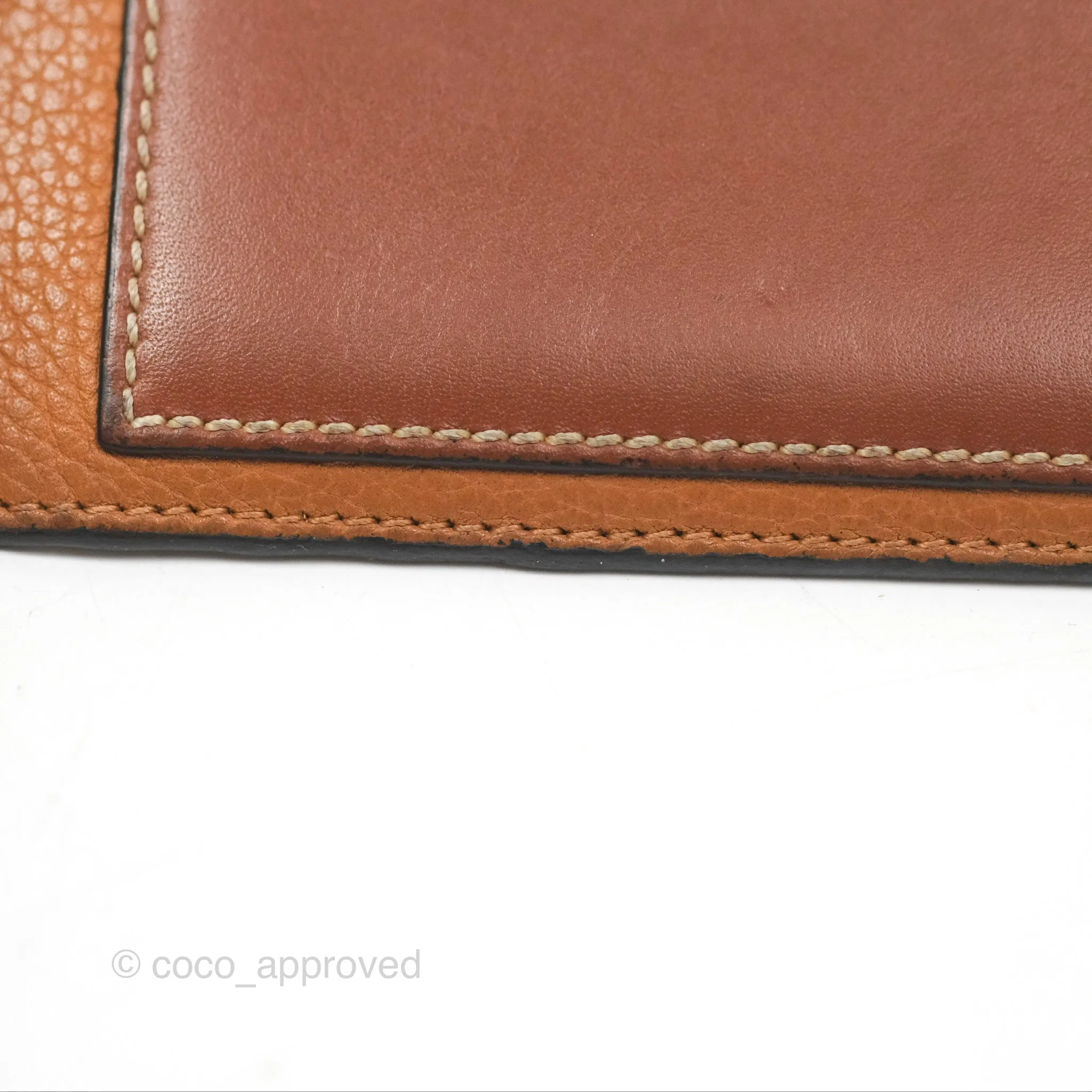 Loewe Anagram Coin Card Holder Caramel/Pecan