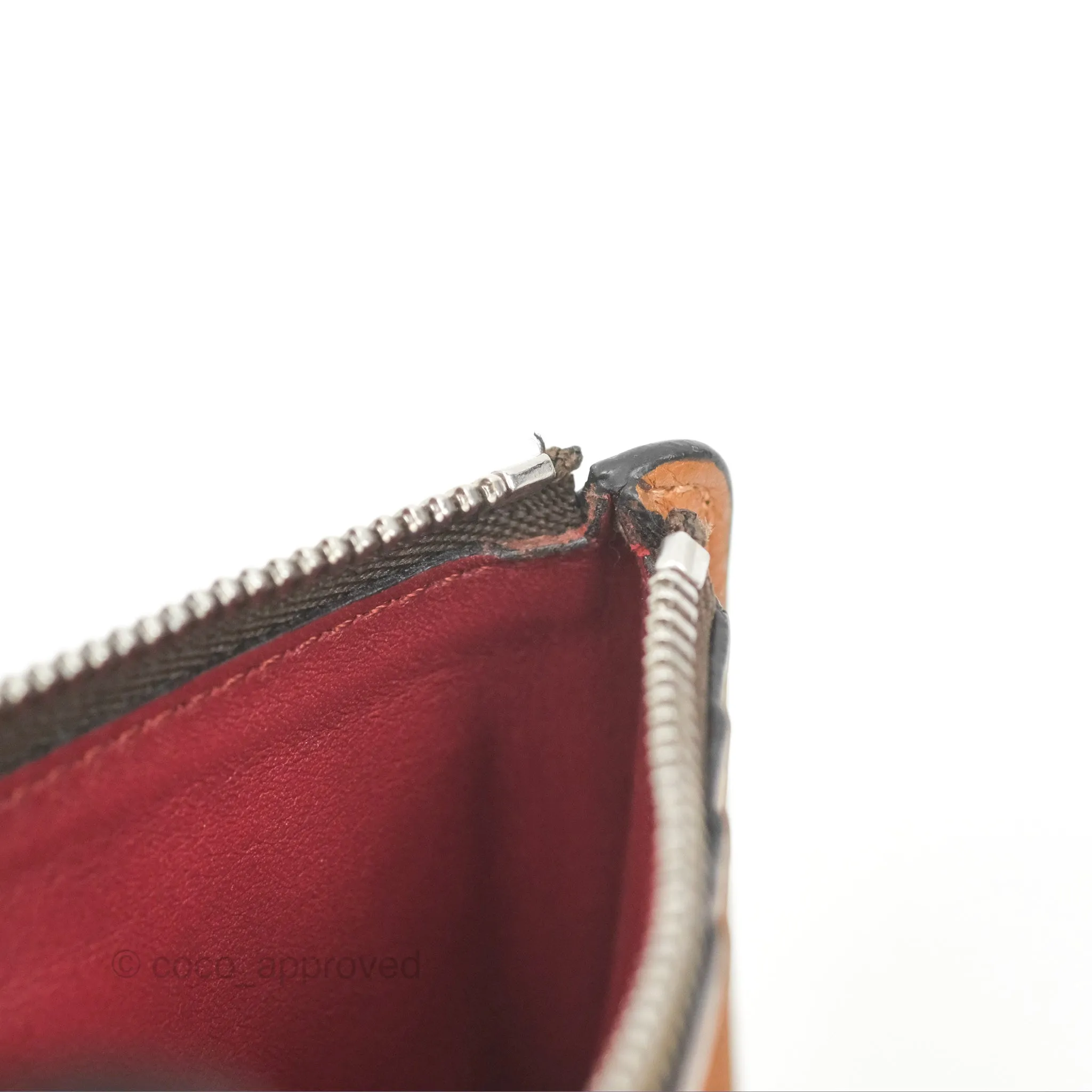 Loewe Anagram Coin Card Holder Caramel/Pecan