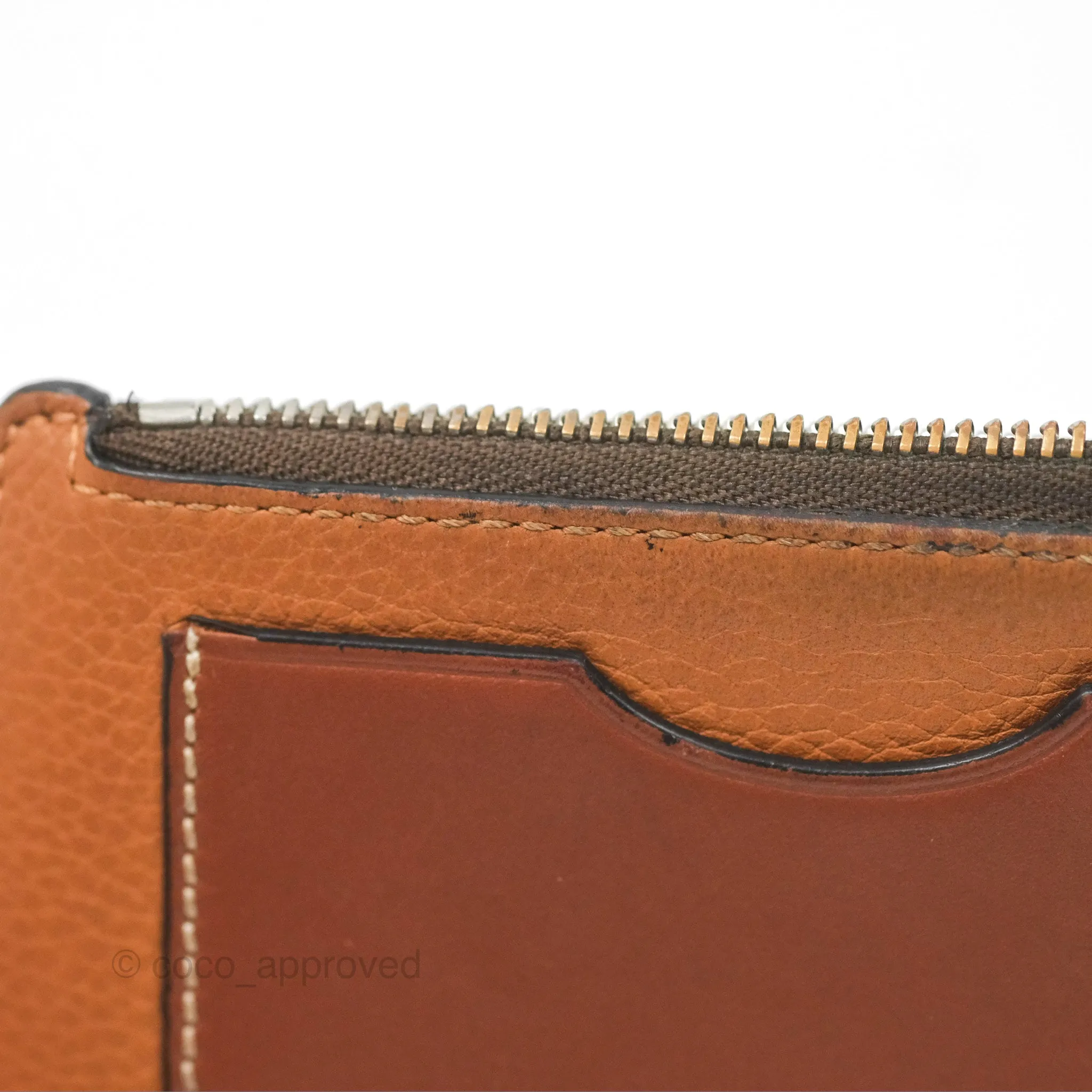 Loewe Anagram Coin Card Holder Caramel/Pecan