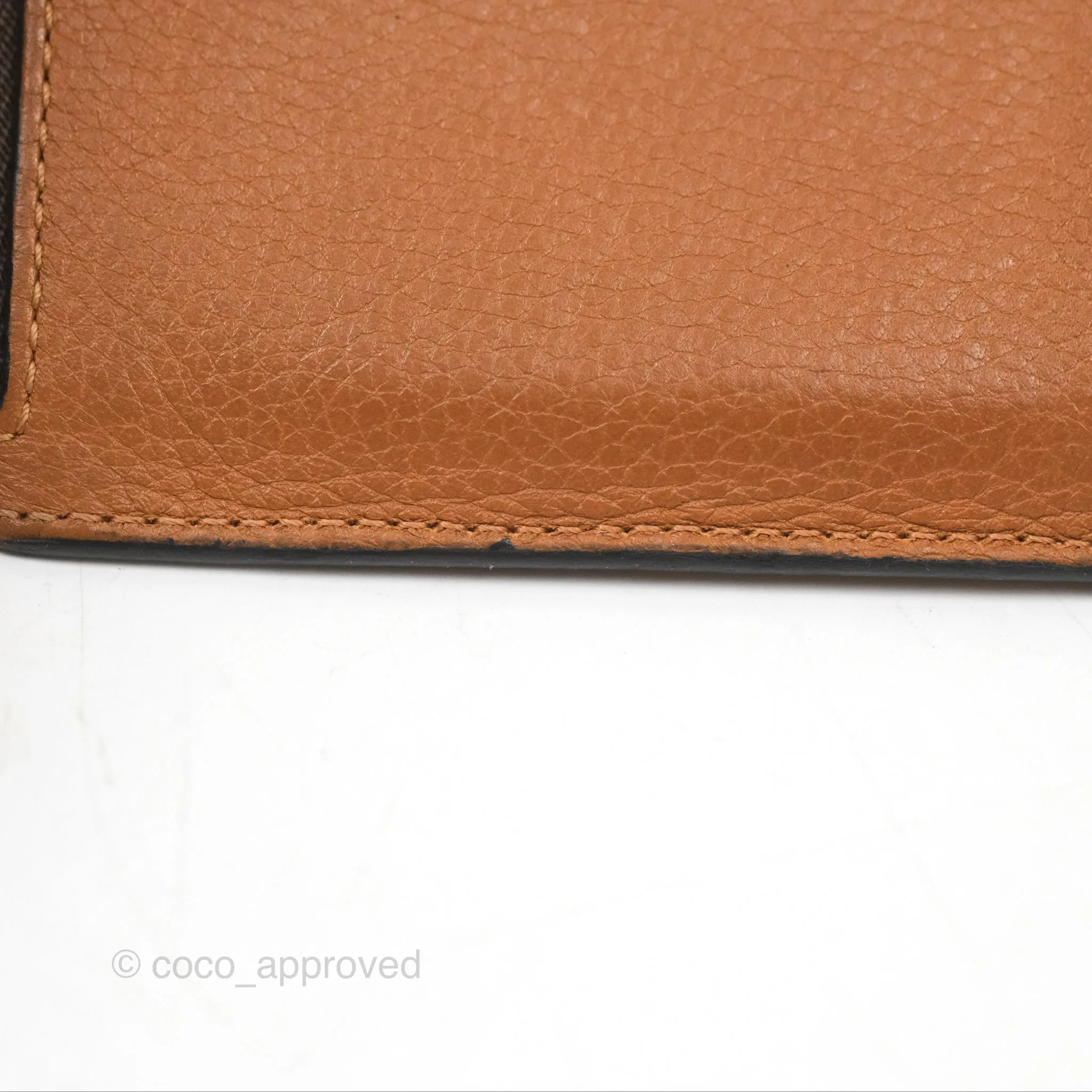 Loewe Anagram Coin Card Holder Caramel/Pecan
