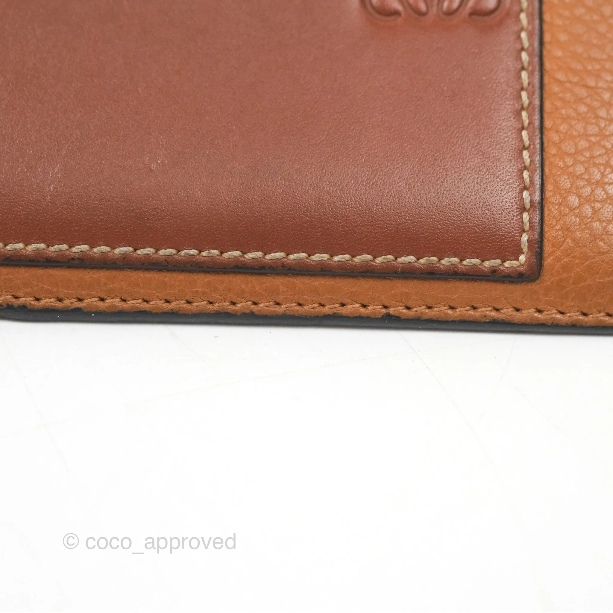 Loewe Anagram Coin Card Holder Caramel/Pecan