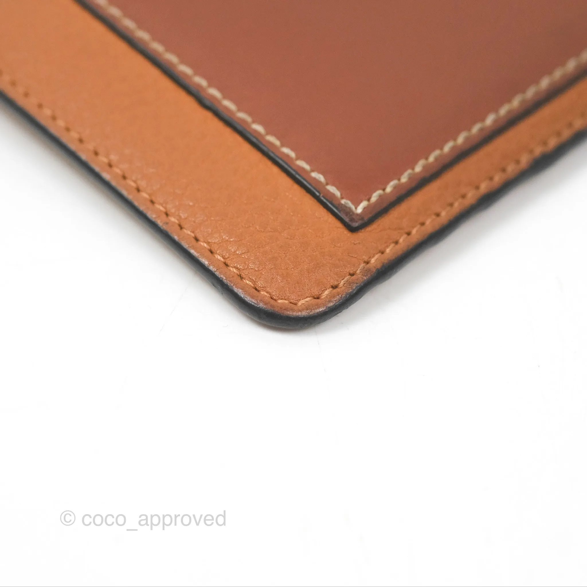 Loewe Anagram Coin Card Holder Caramel/Pecan