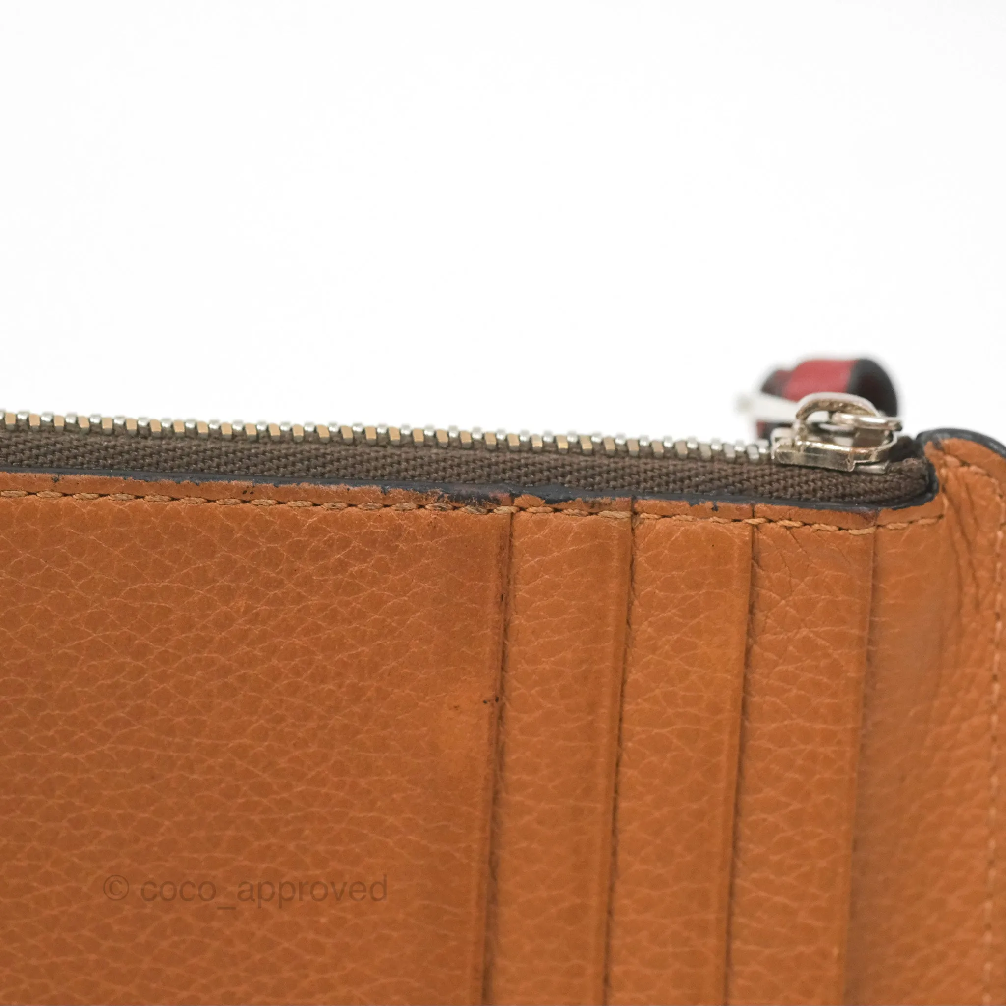 Loewe Anagram Coin Card Holder Caramel/Pecan