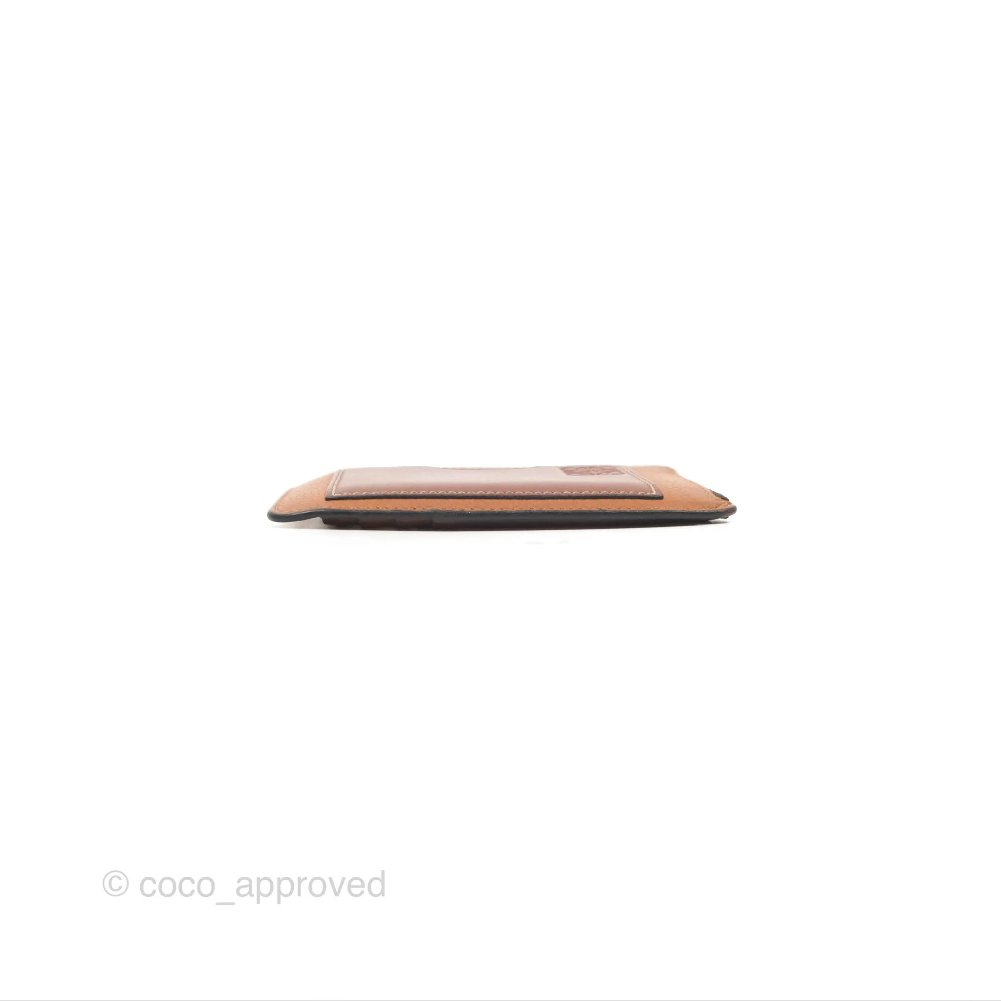 Loewe Anagram Coin Card Holder Caramel/Pecan