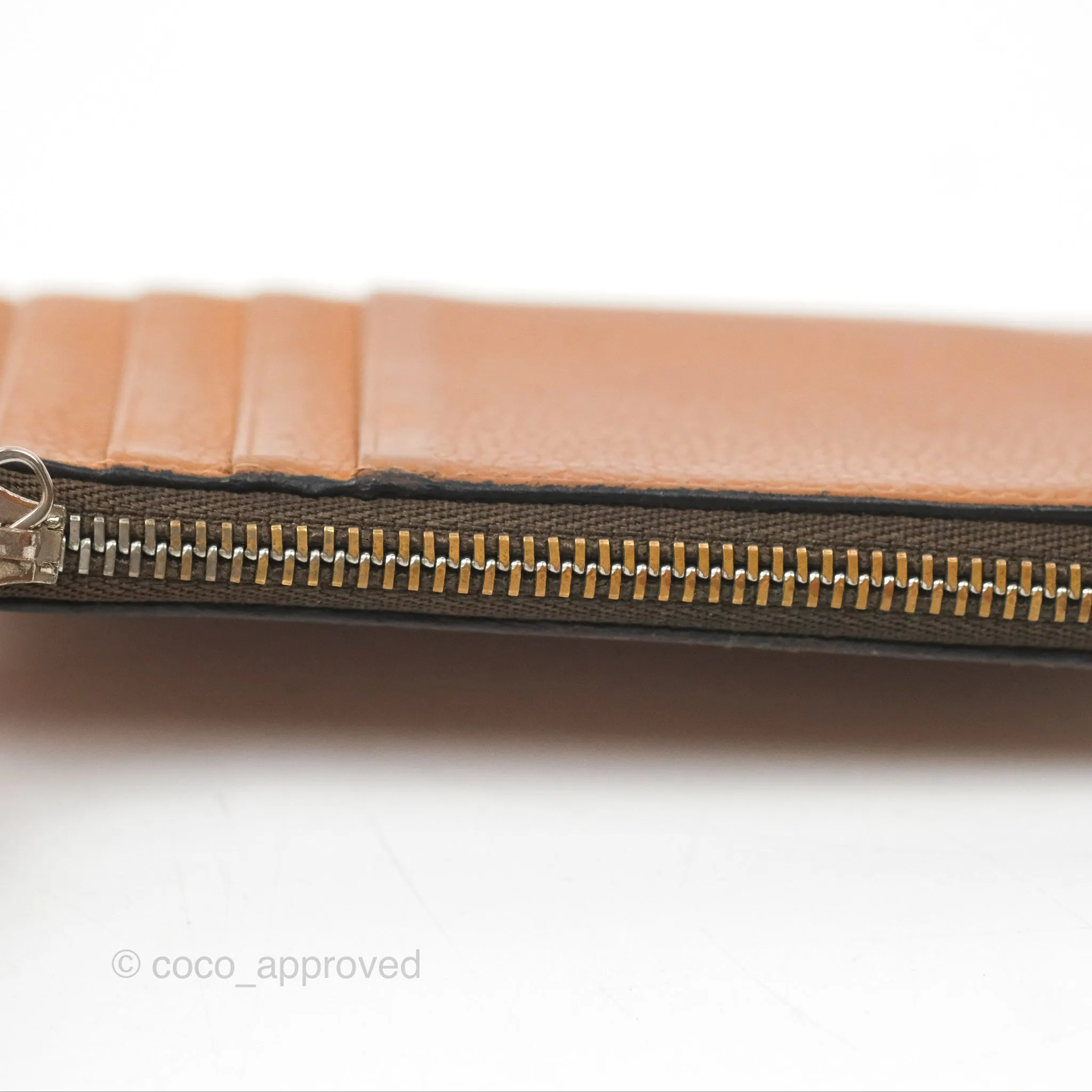 Loewe Anagram Coin Card Holder Caramel/Pecan