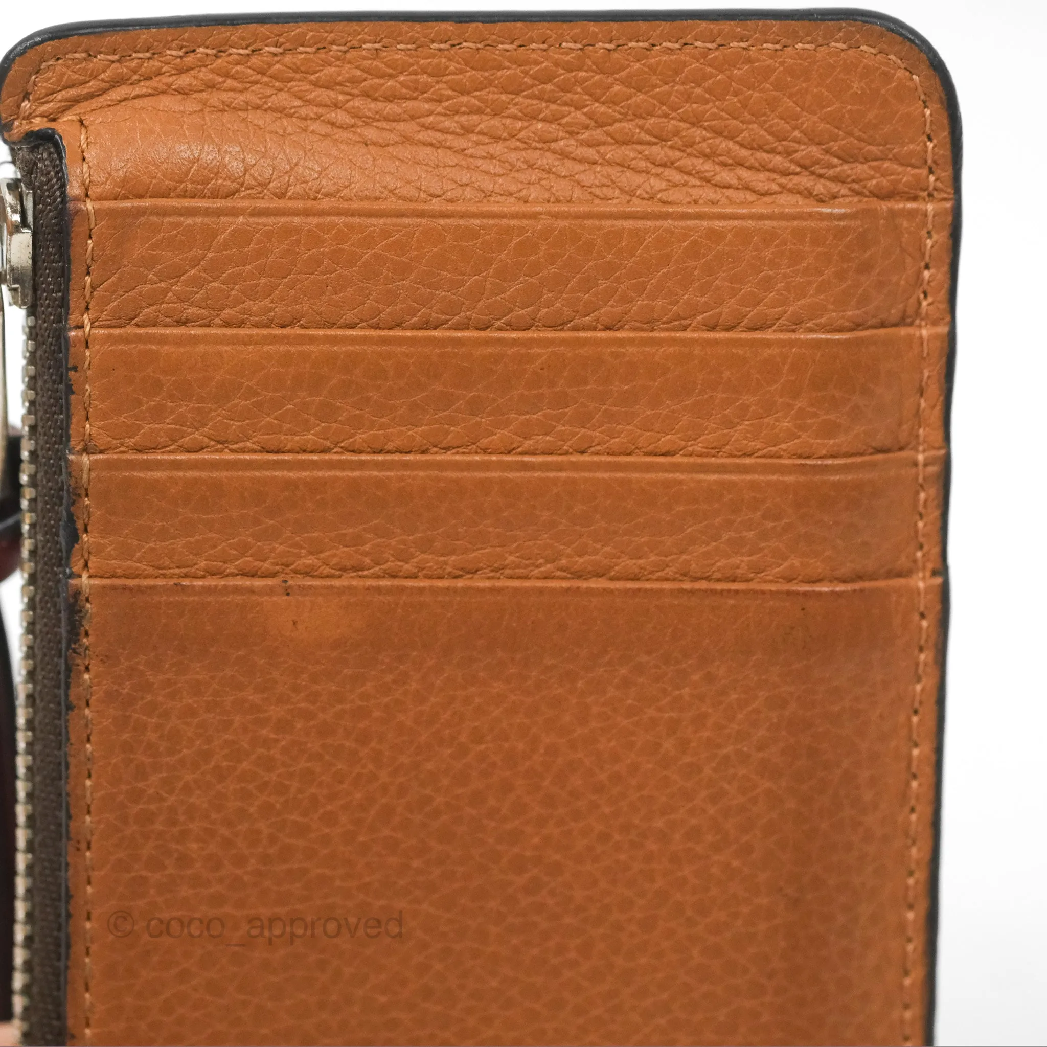 Loewe Anagram Coin Card Holder Caramel/Pecan