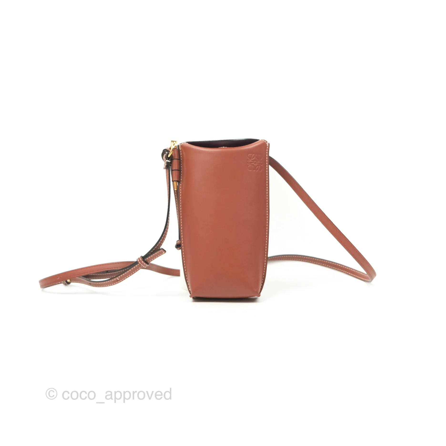Loewe Gate Pocket Rust Soft Calfskin