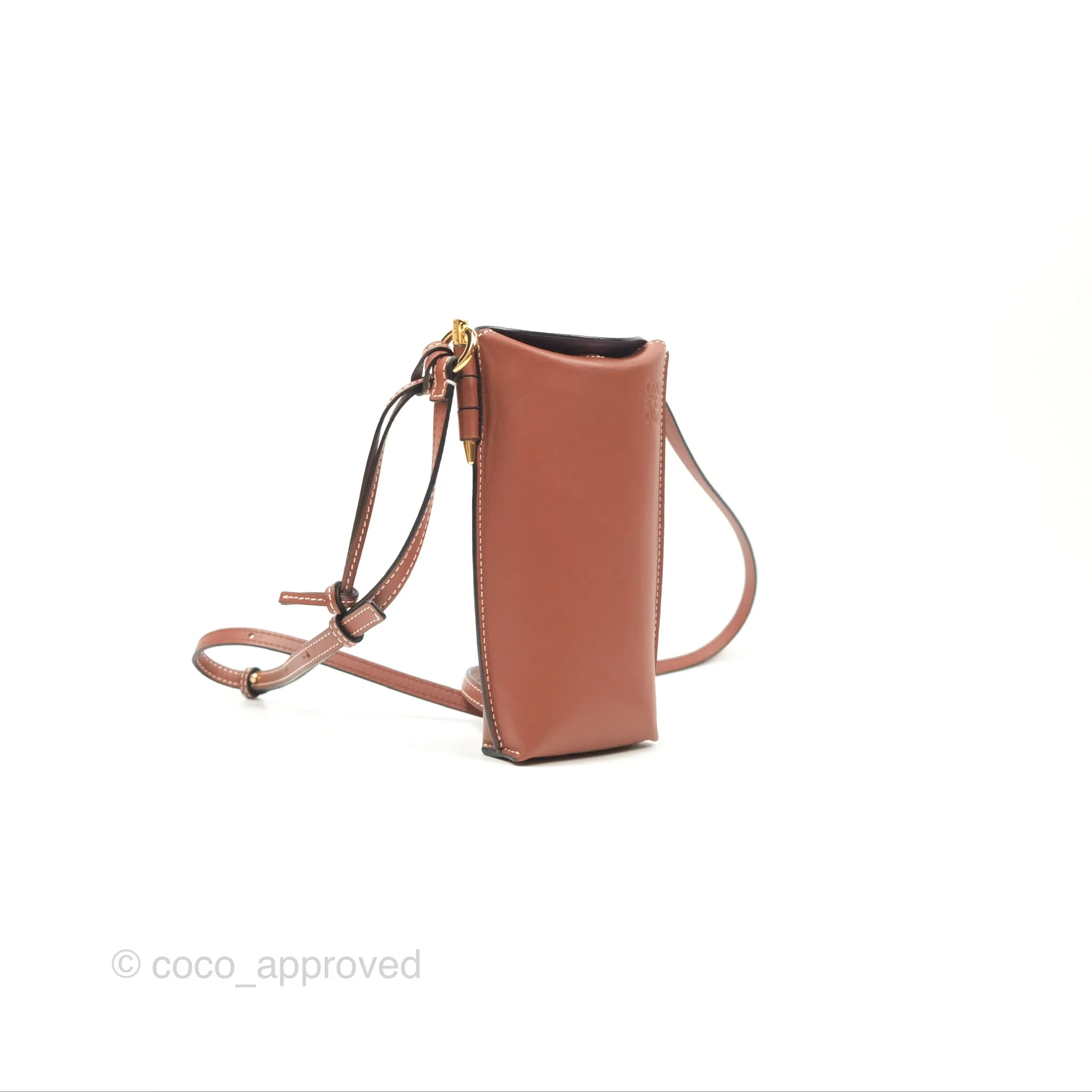 Loewe Gate Pocket Rust Soft Calfskin