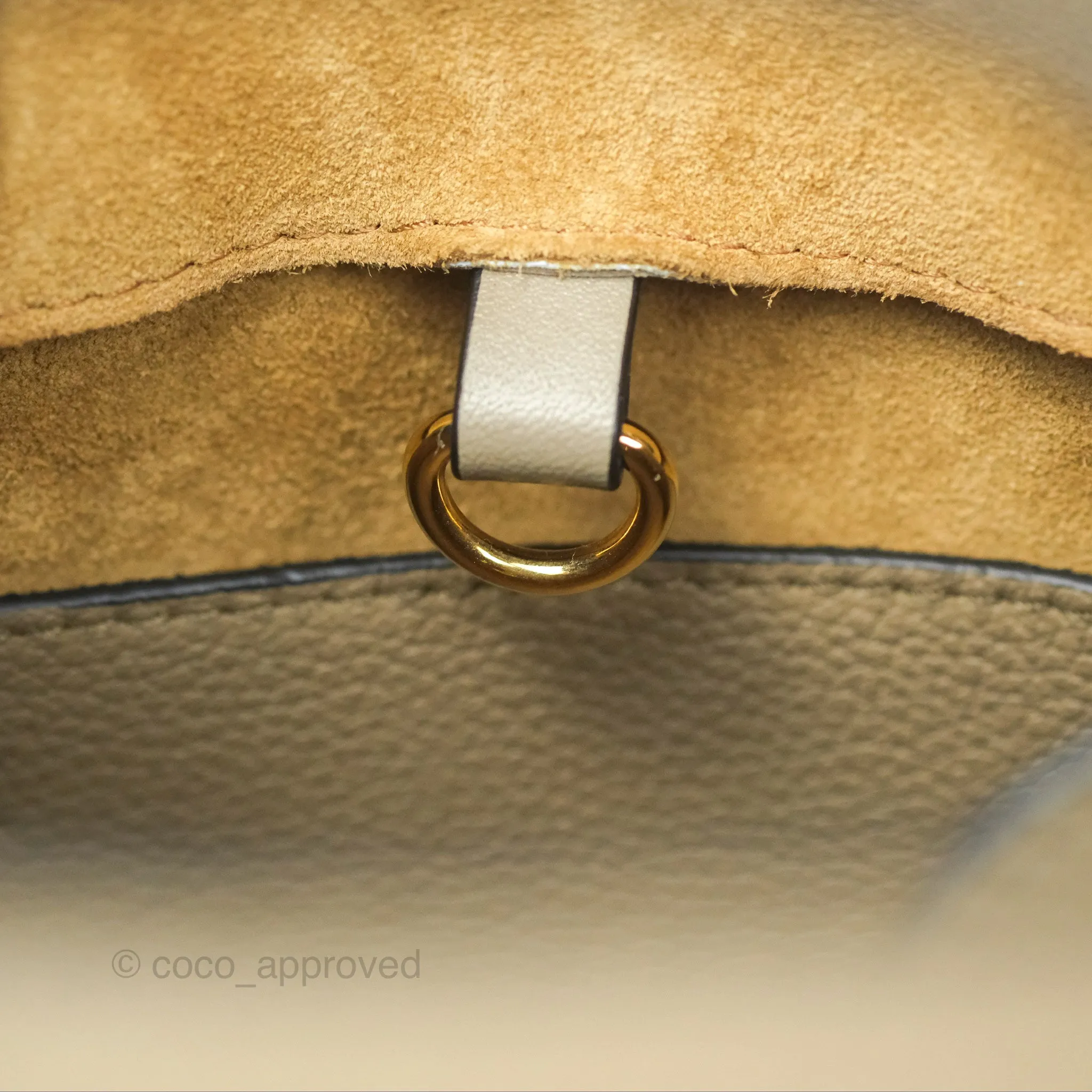 Loewe Hammock Nugget Bag Neutral Grained Leather