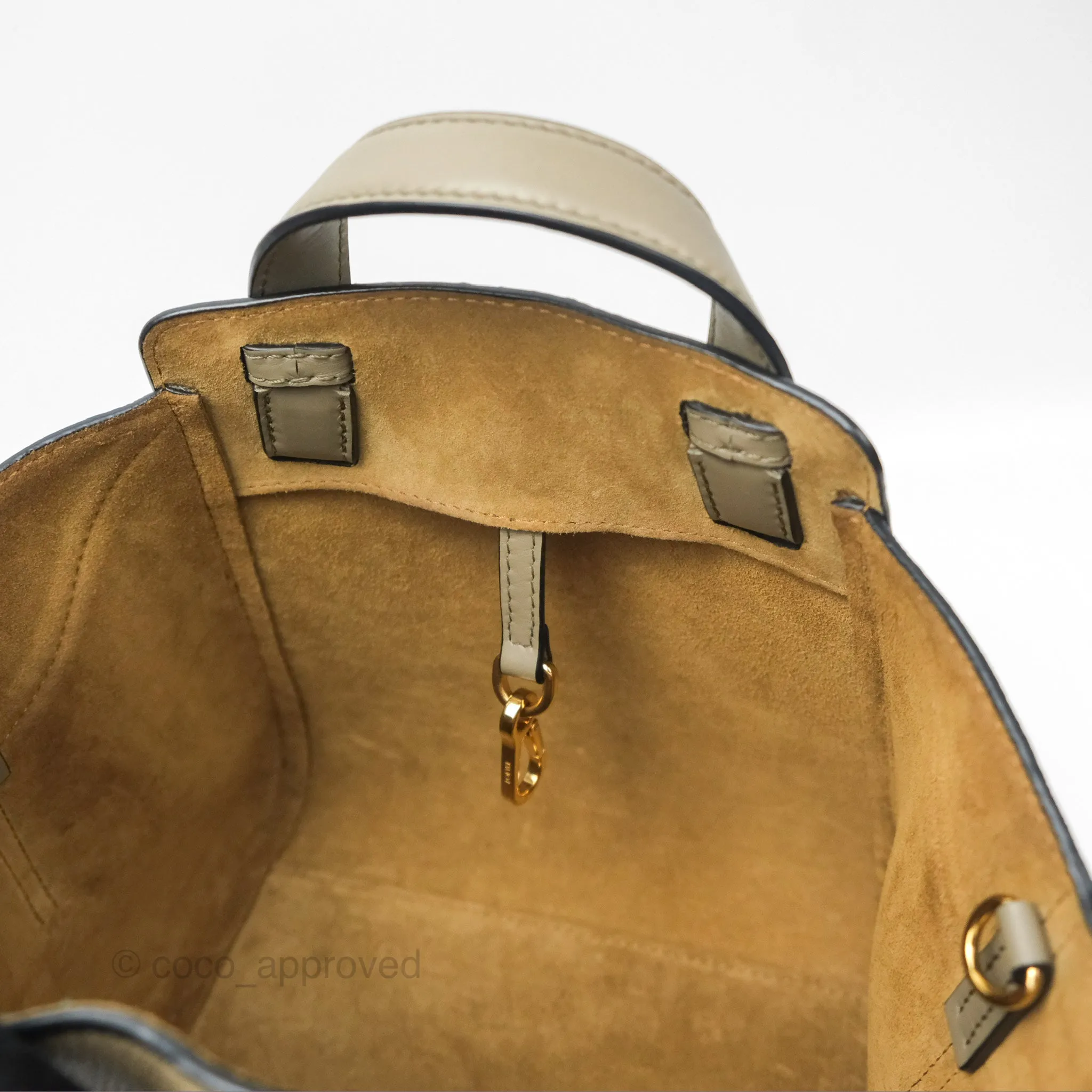 Loewe Hammock Nugget Bag Neutral Grained Leather
