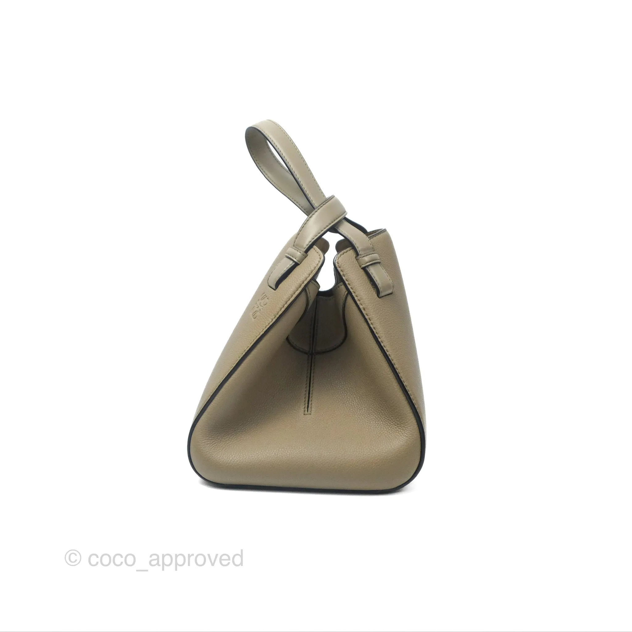 Loewe Hammock Nugget Bag Neutral Grained Leather