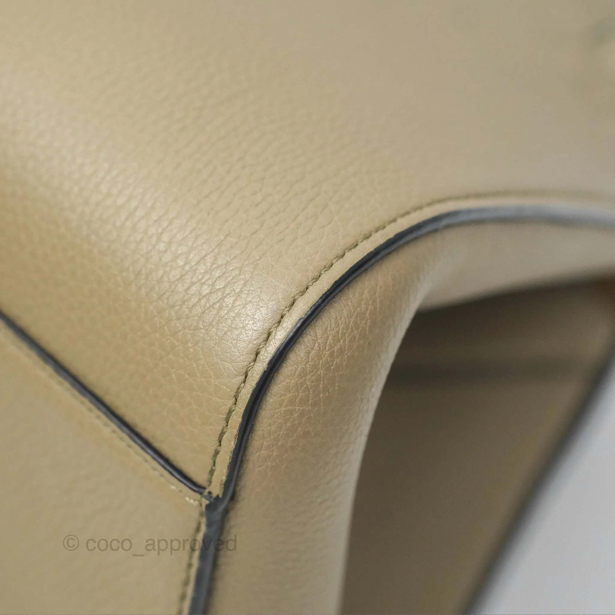 Loewe Hammock Nugget Bag Neutral Grained Leather