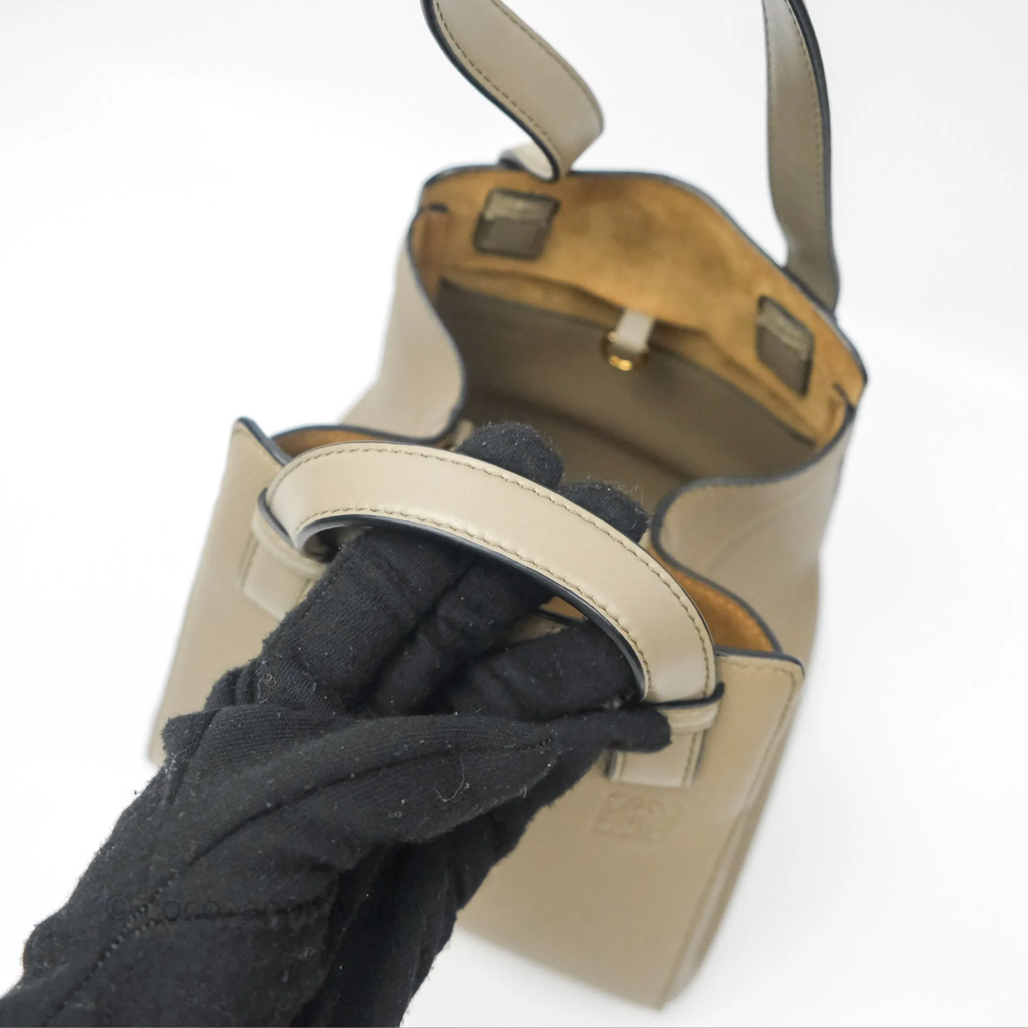 Loewe Hammock Nugget Bag Neutral Grained Leather
