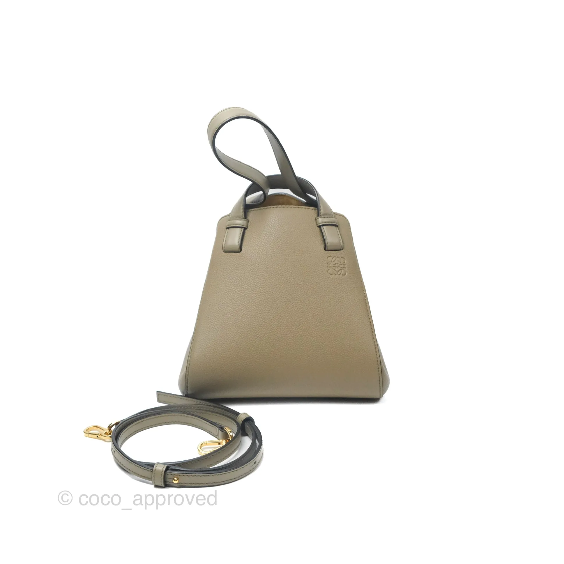 Loewe Hammock Nugget Bag Neutral Grained Leather