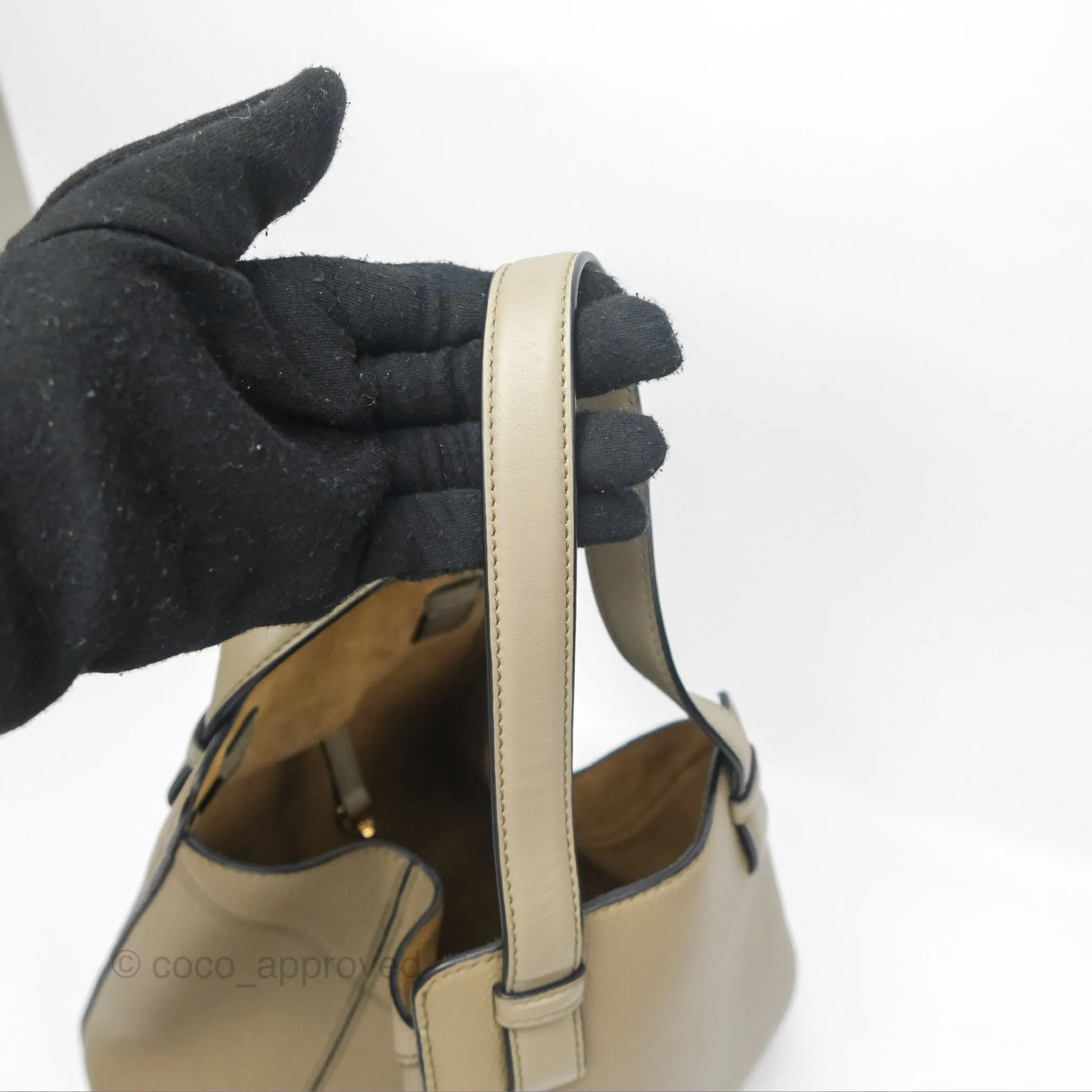 Loewe Hammock Nugget Bag Neutral Grained Leather