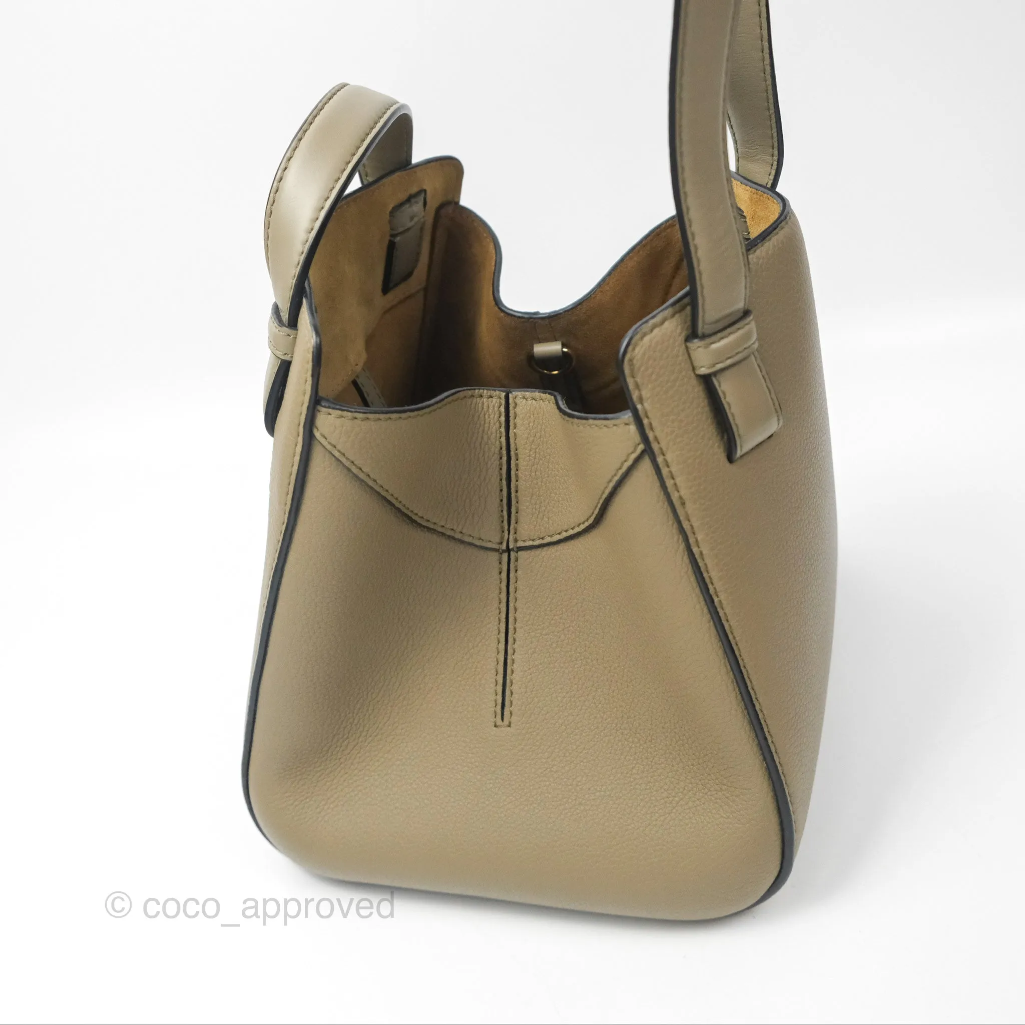 Loewe Hammock Nugget Bag Neutral Grained Leather