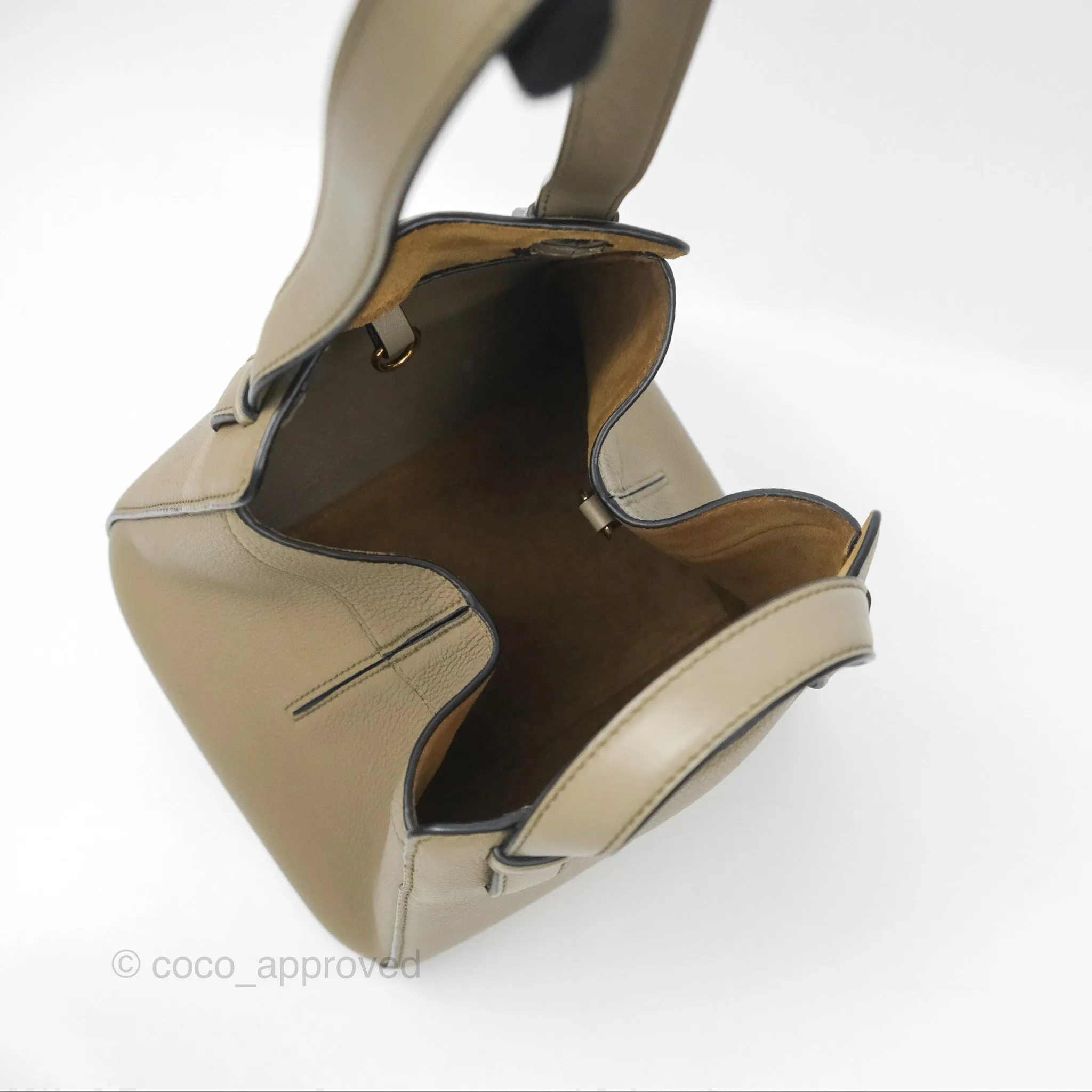 Loewe Hammock Nugget Bag Neutral Grained Leather
