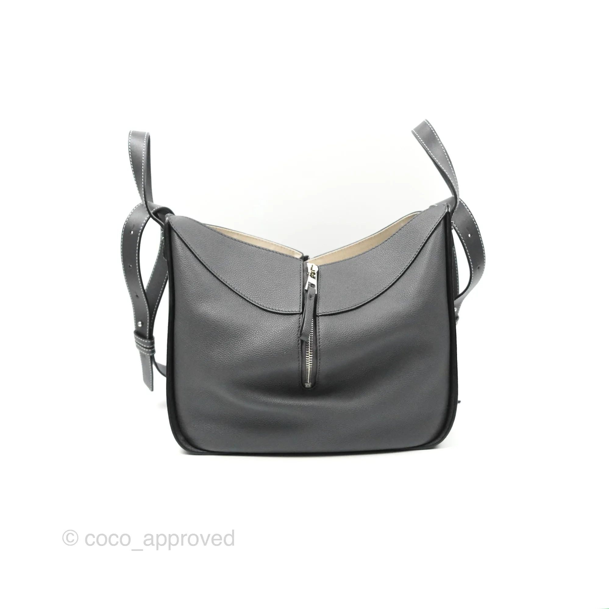 Loewe Hammock Small Asphalt Grey Shoulder Bag