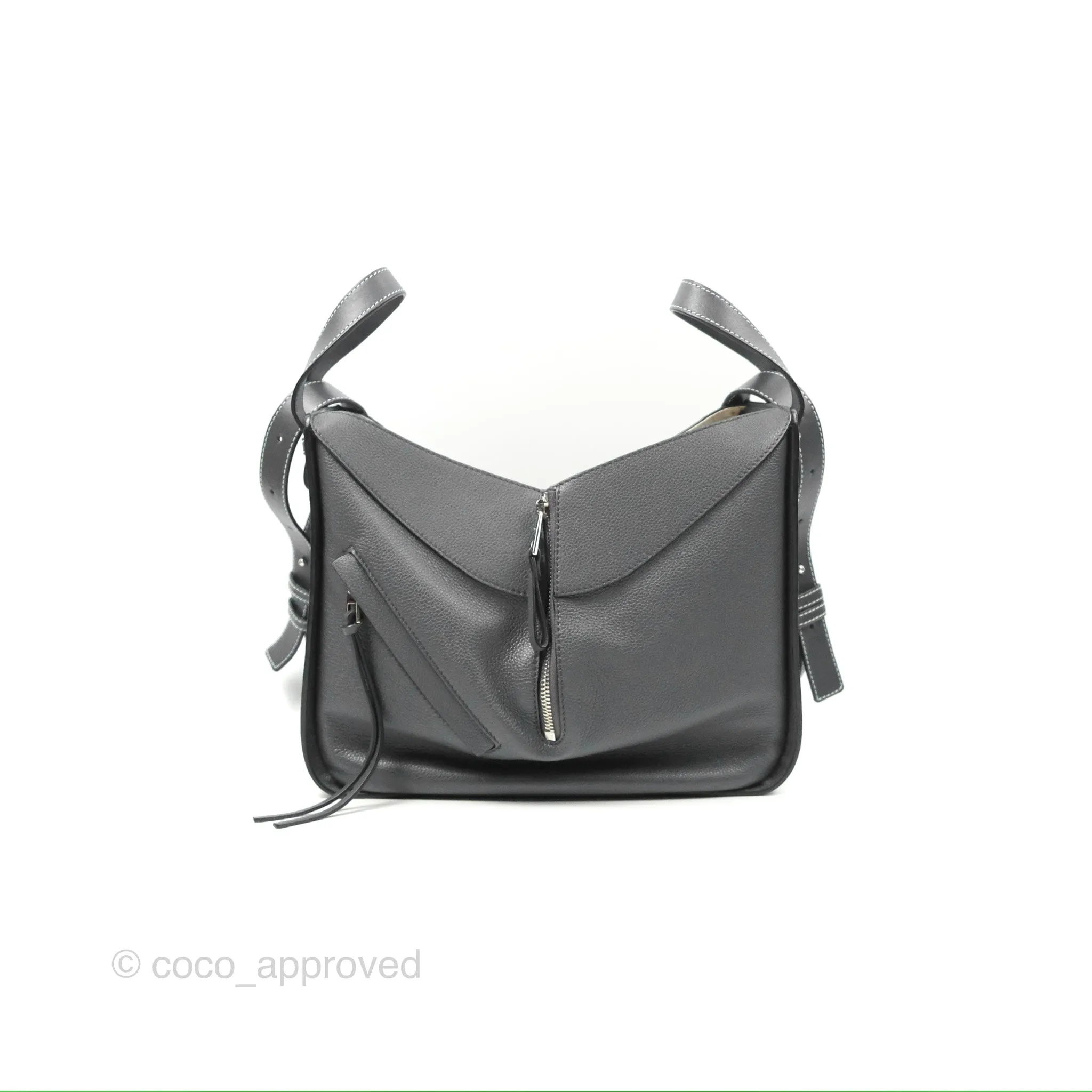 Loewe Hammock Small Asphalt Grey Shoulder Bag