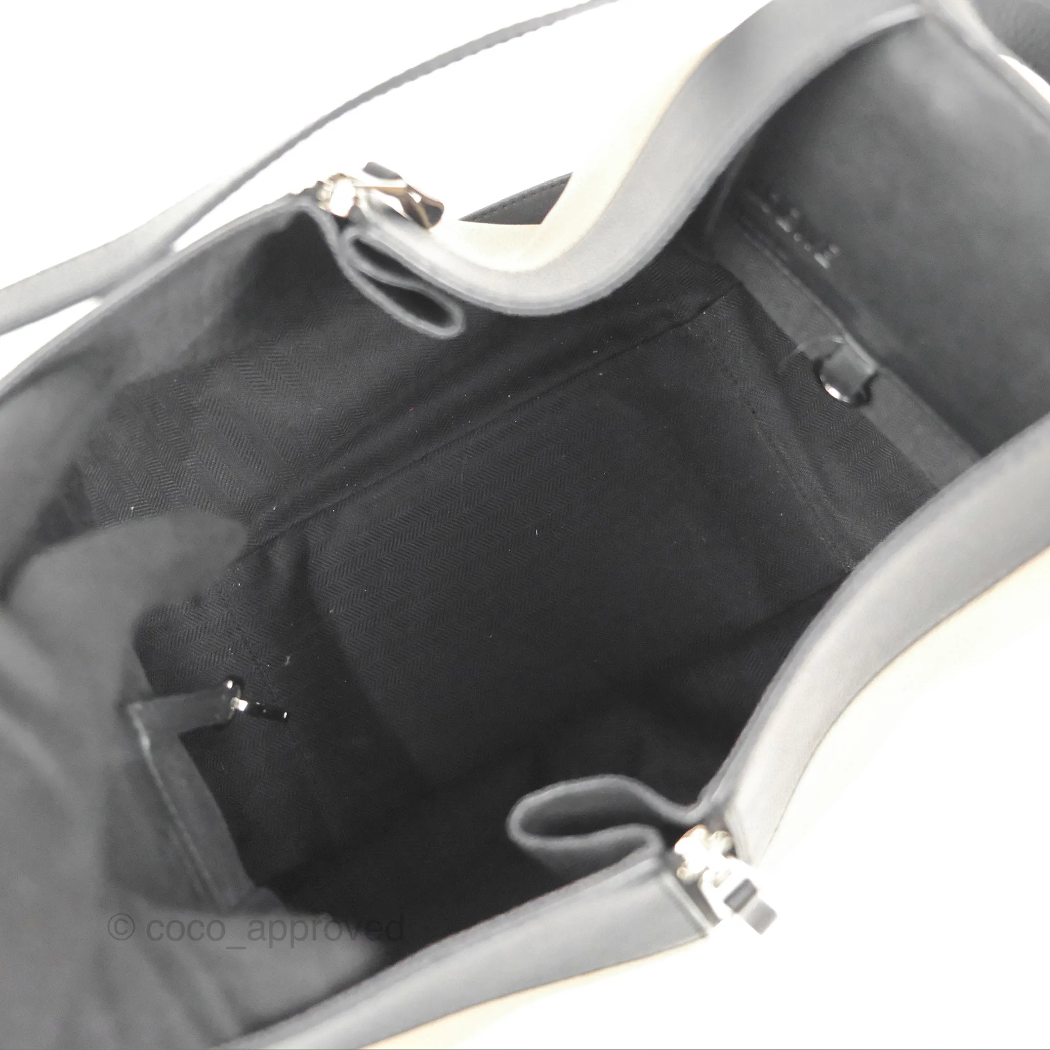 Loewe Hammock Small White/Brown/Black Shoulder Bag