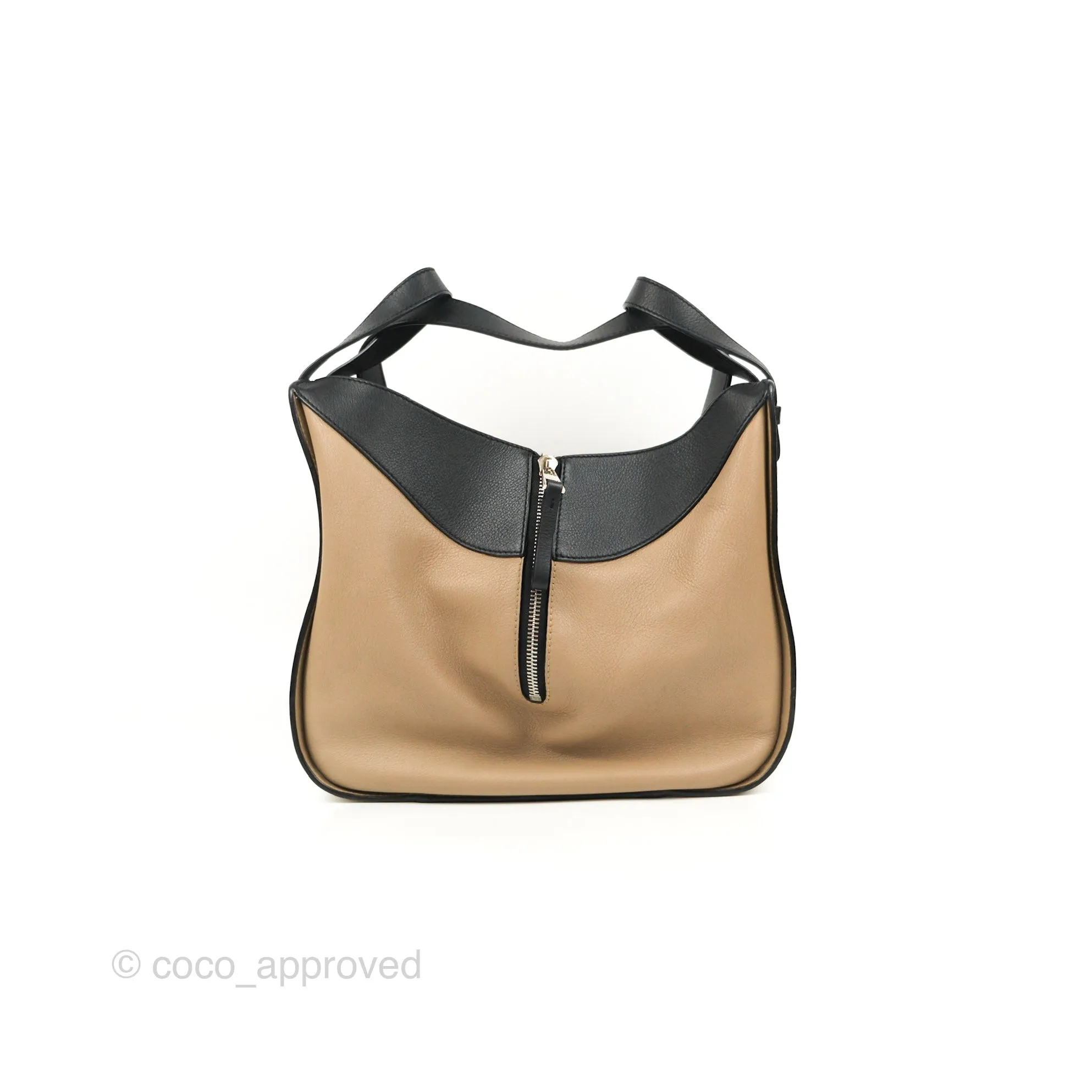 Loewe Hammock Small White/Brown/Black Shoulder Bag