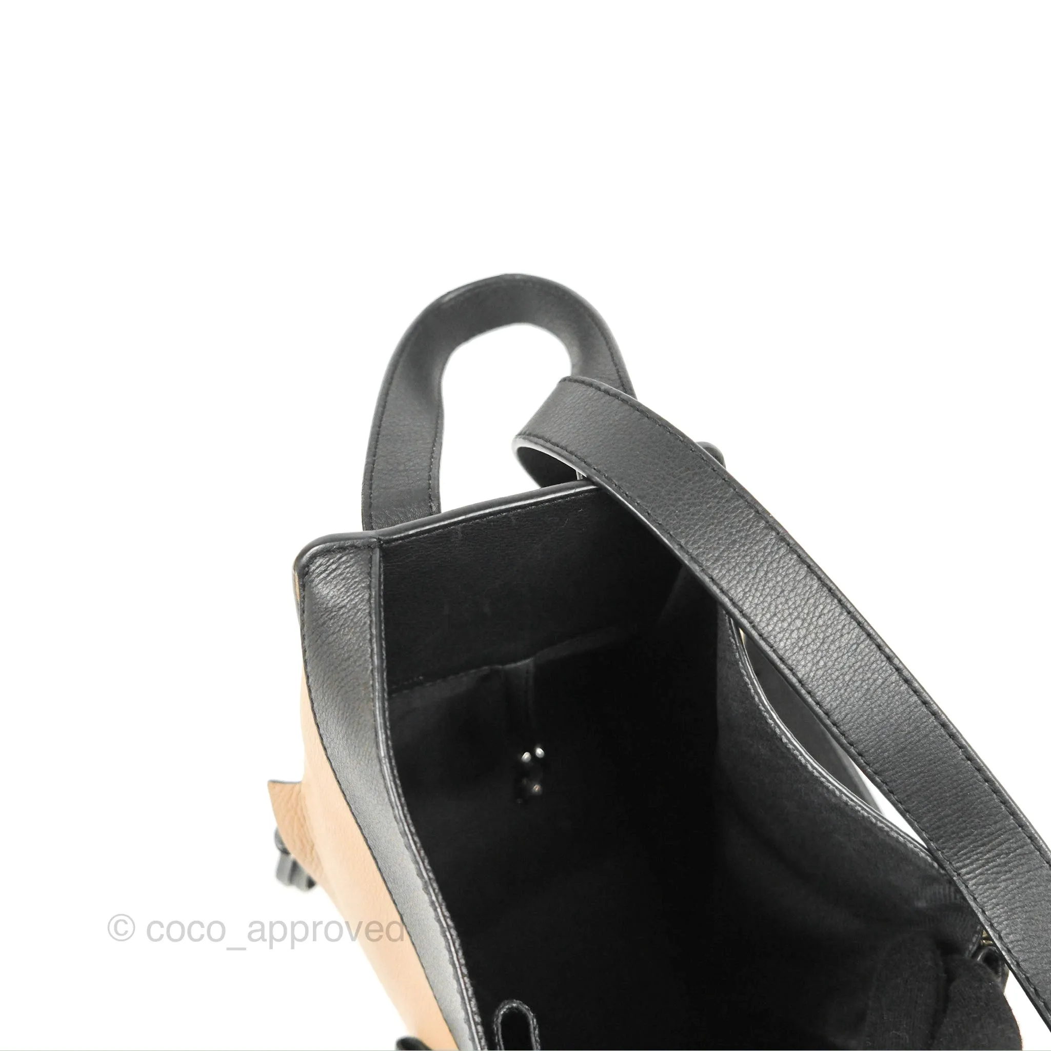Loewe Hammock Small White/Brown/Black Shoulder Bag