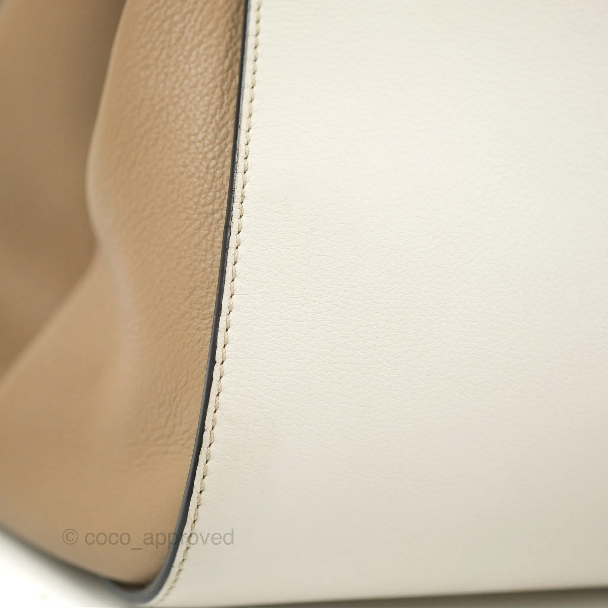 Loewe Hammock Small White/Brown/Black Shoulder Bag