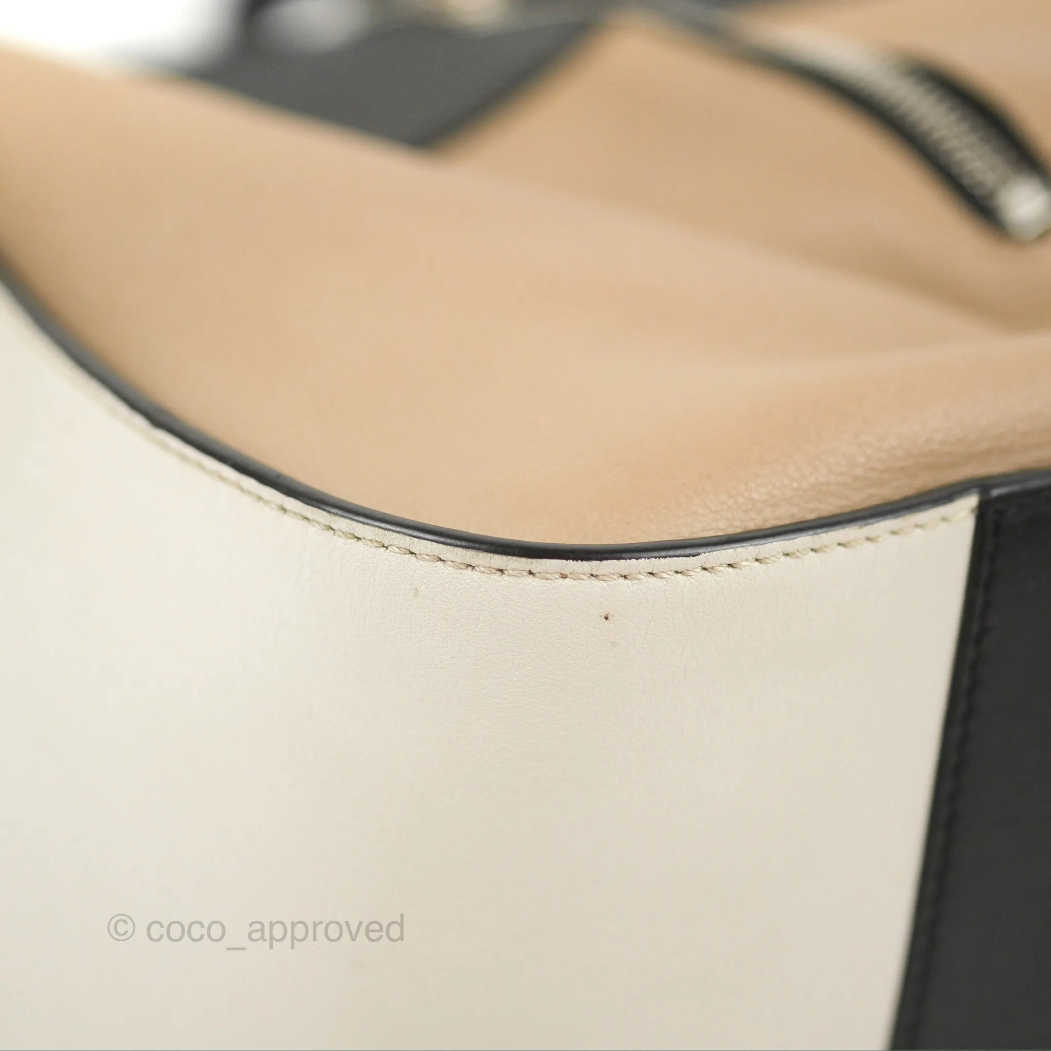 Loewe Hammock Small White/Brown/Black Shoulder Bag