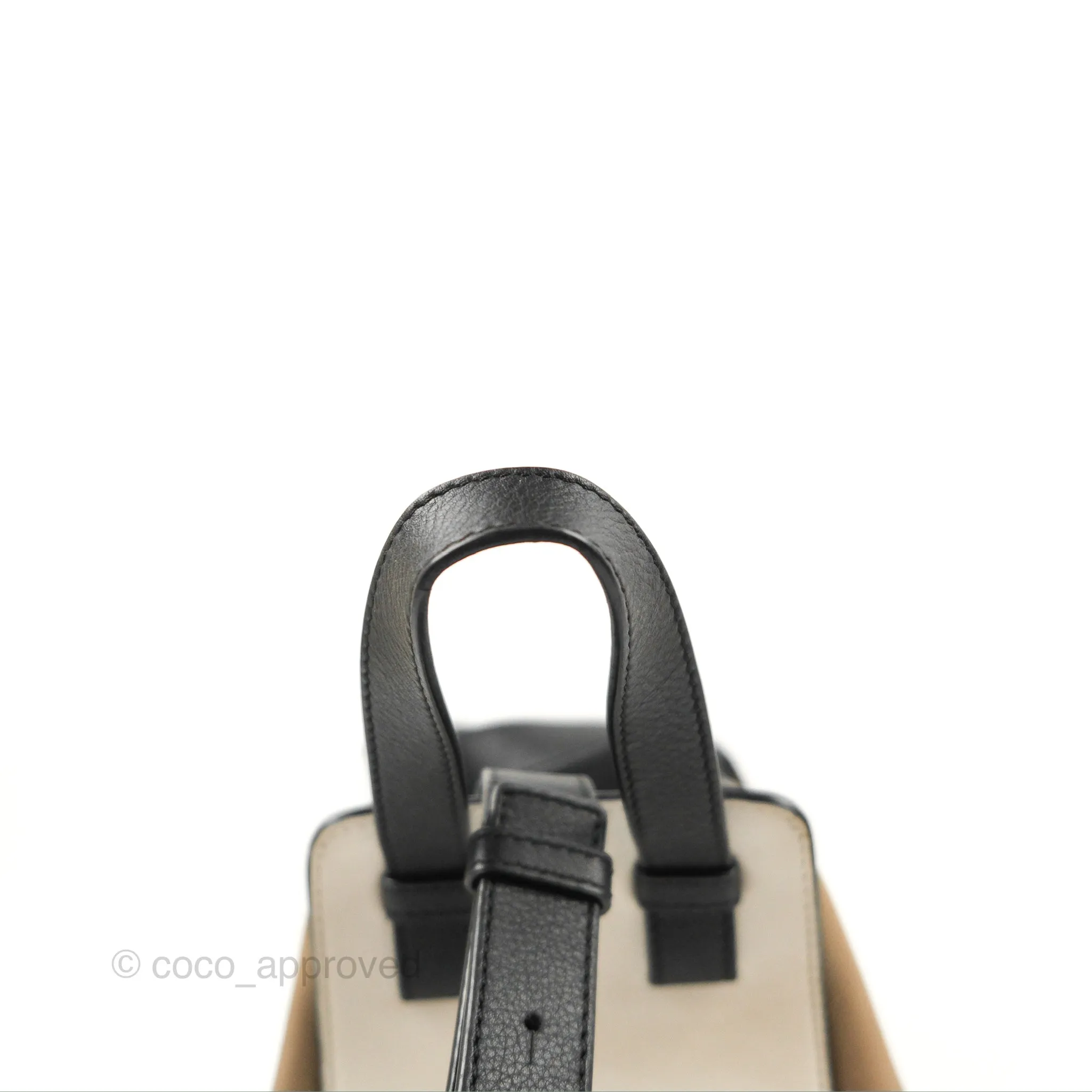 Loewe Hammock Small White/Brown/Black Shoulder Bag
