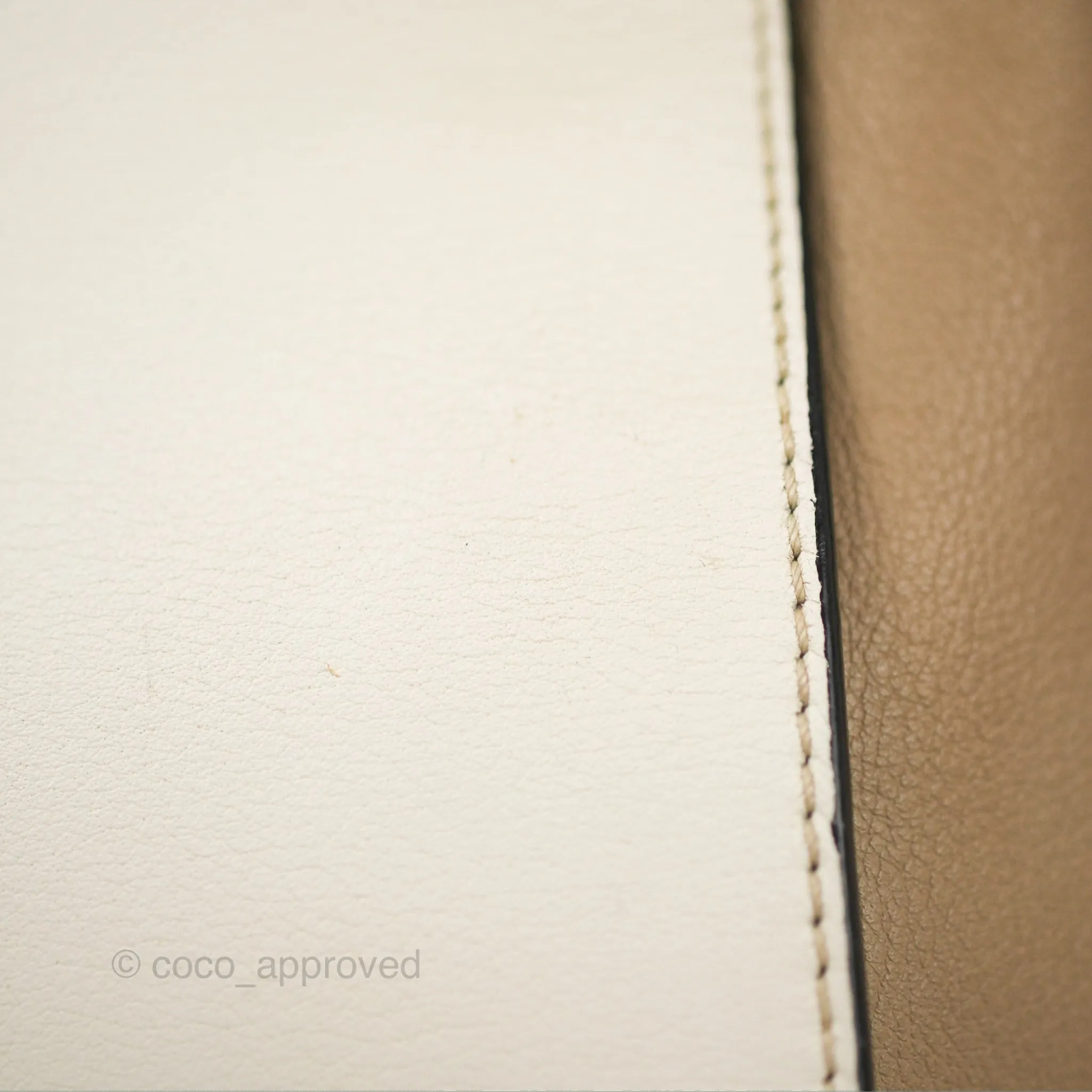 Loewe Hammock Small White/Brown/Black Shoulder Bag