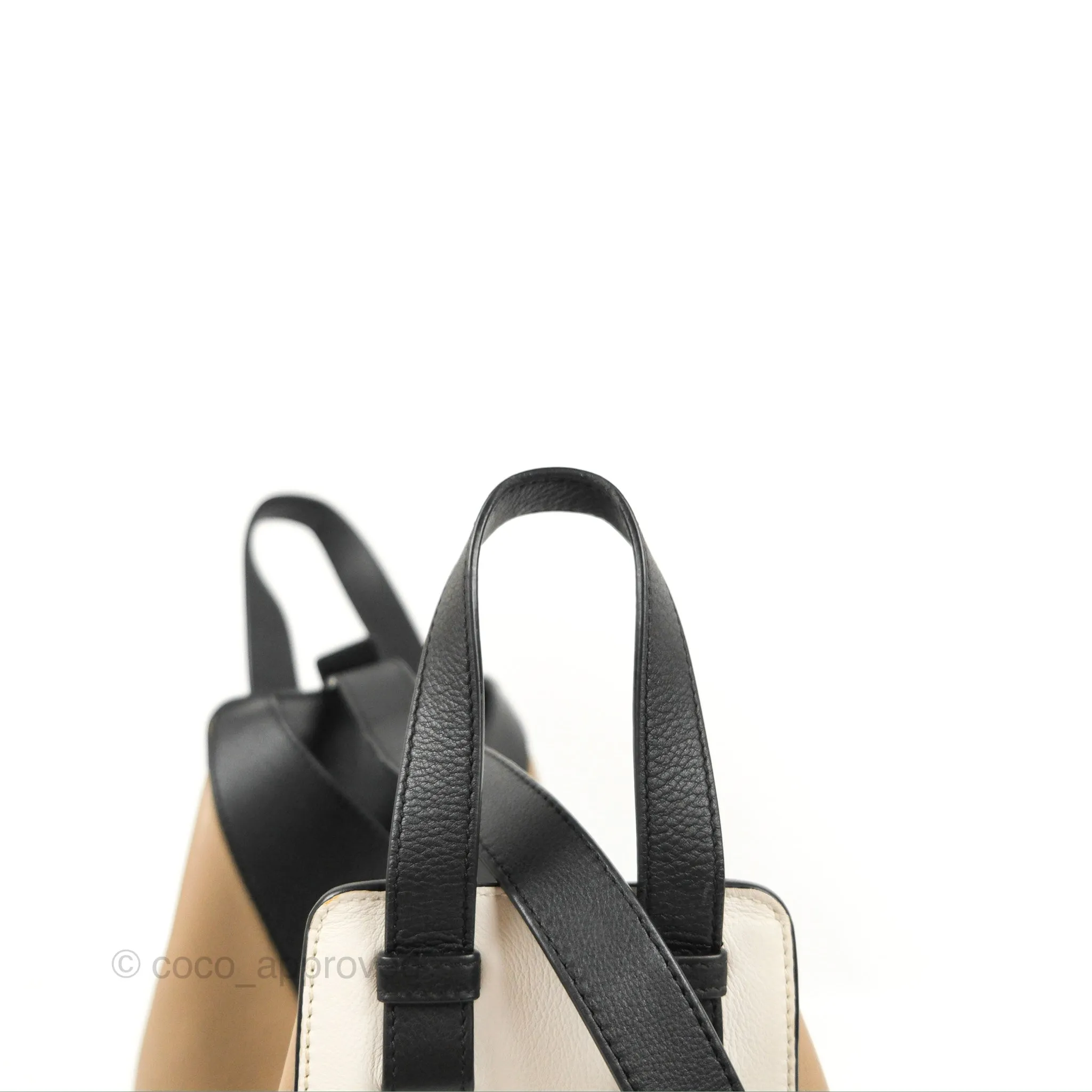 Loewe Hammock Small White/Brown/Black Shoulder Bag