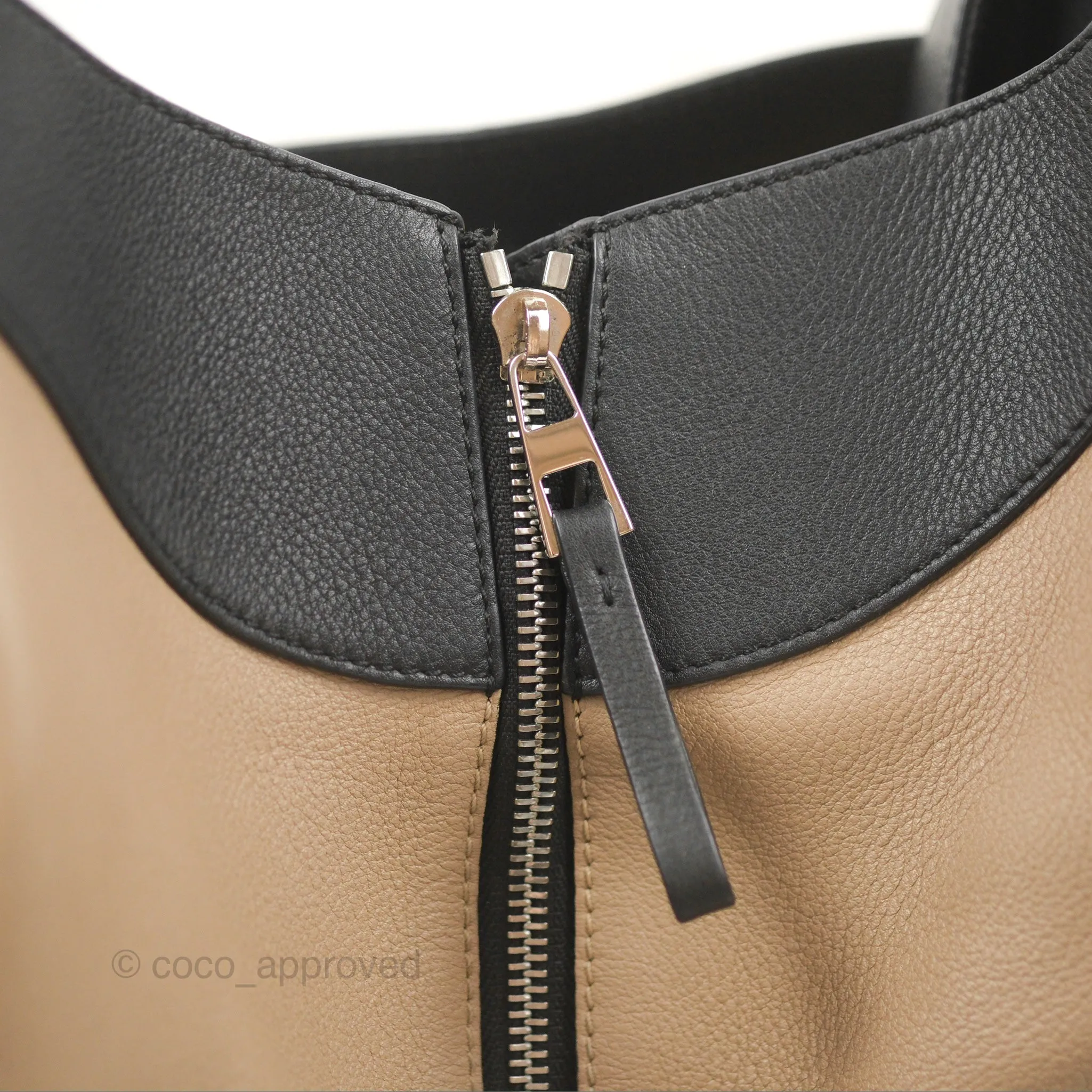 Loewe Hammock Small White/Brown/Black Shoulder Bag