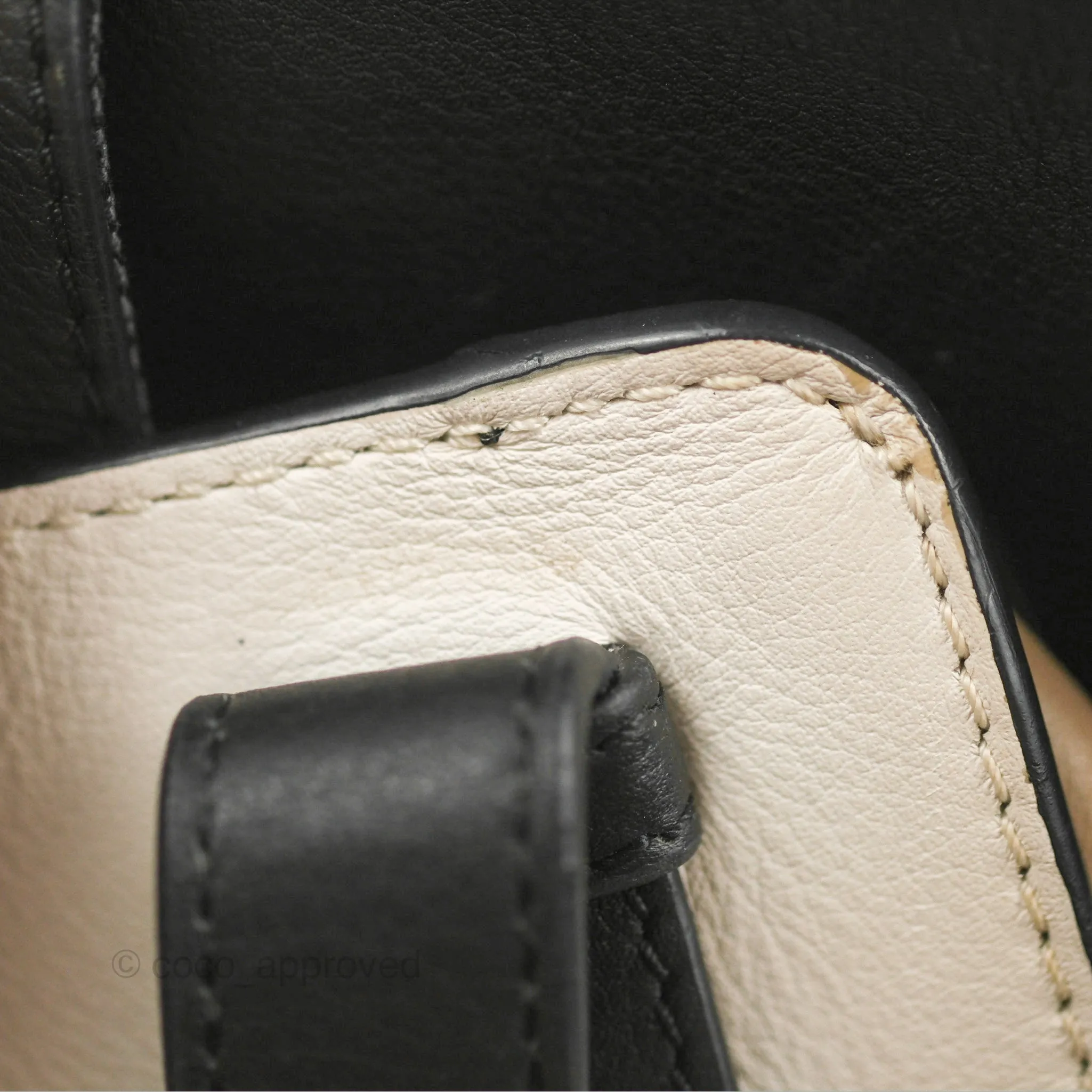 Loewe Hammock Small White/Brown/Black Shoulder Bag