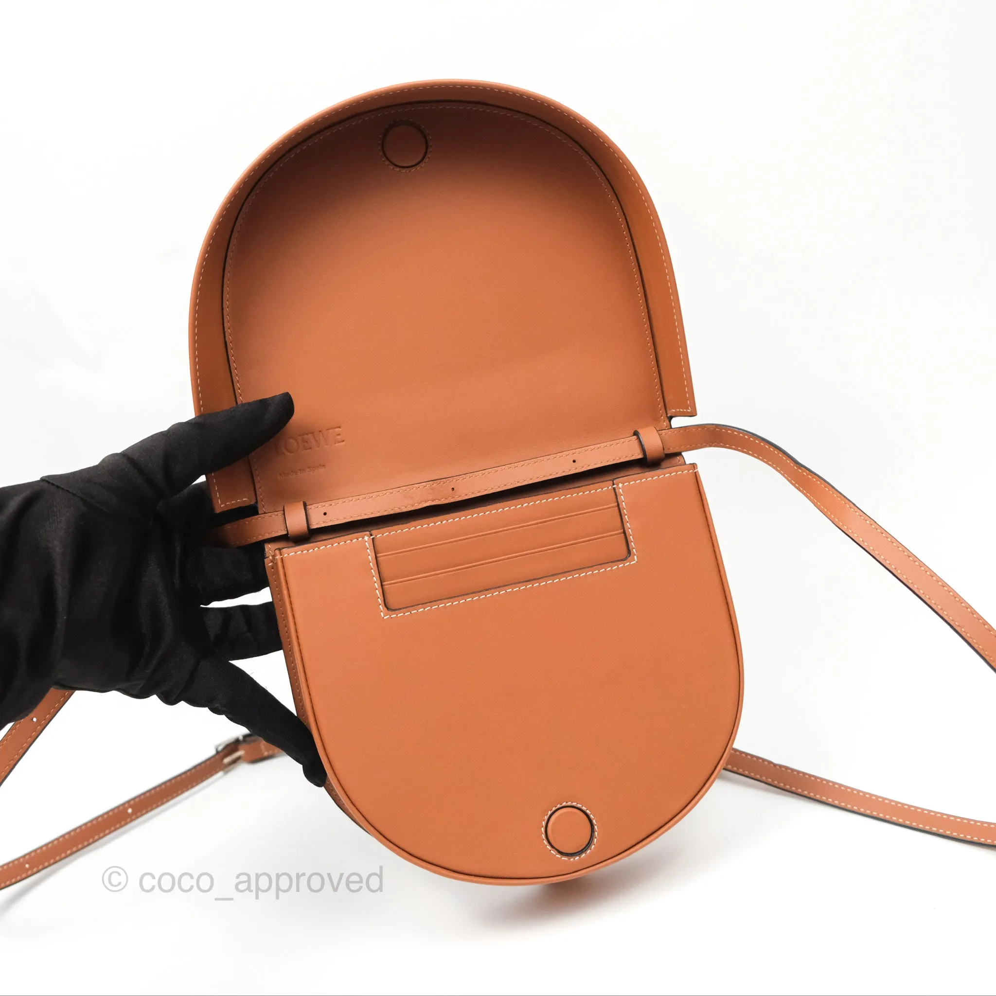 Loewe Heel Bag Soft Calfskin Tan