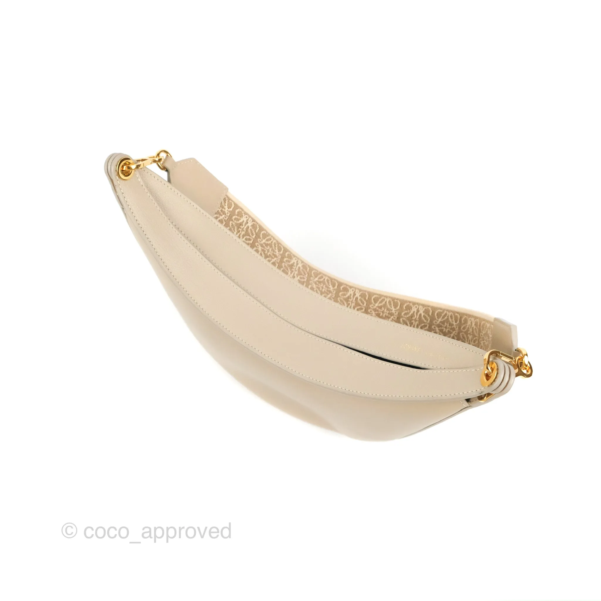 Loewe Luna Shoulder Bag Light Oat Calfskin