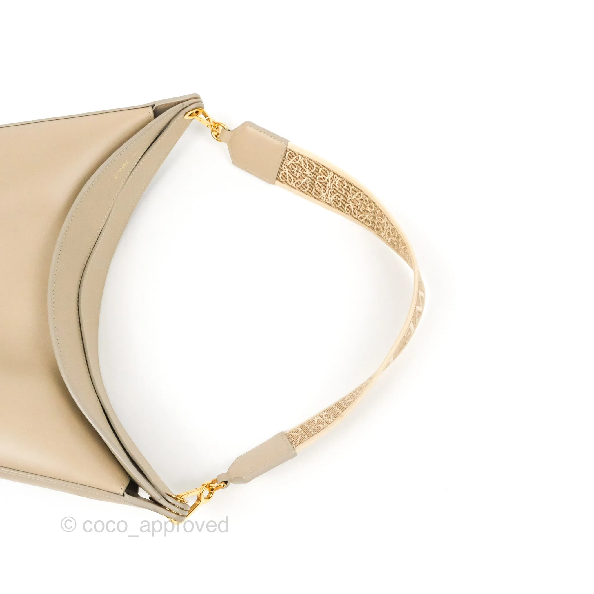 Loewe Luna Shoulder Bag Light Oat Calfskin