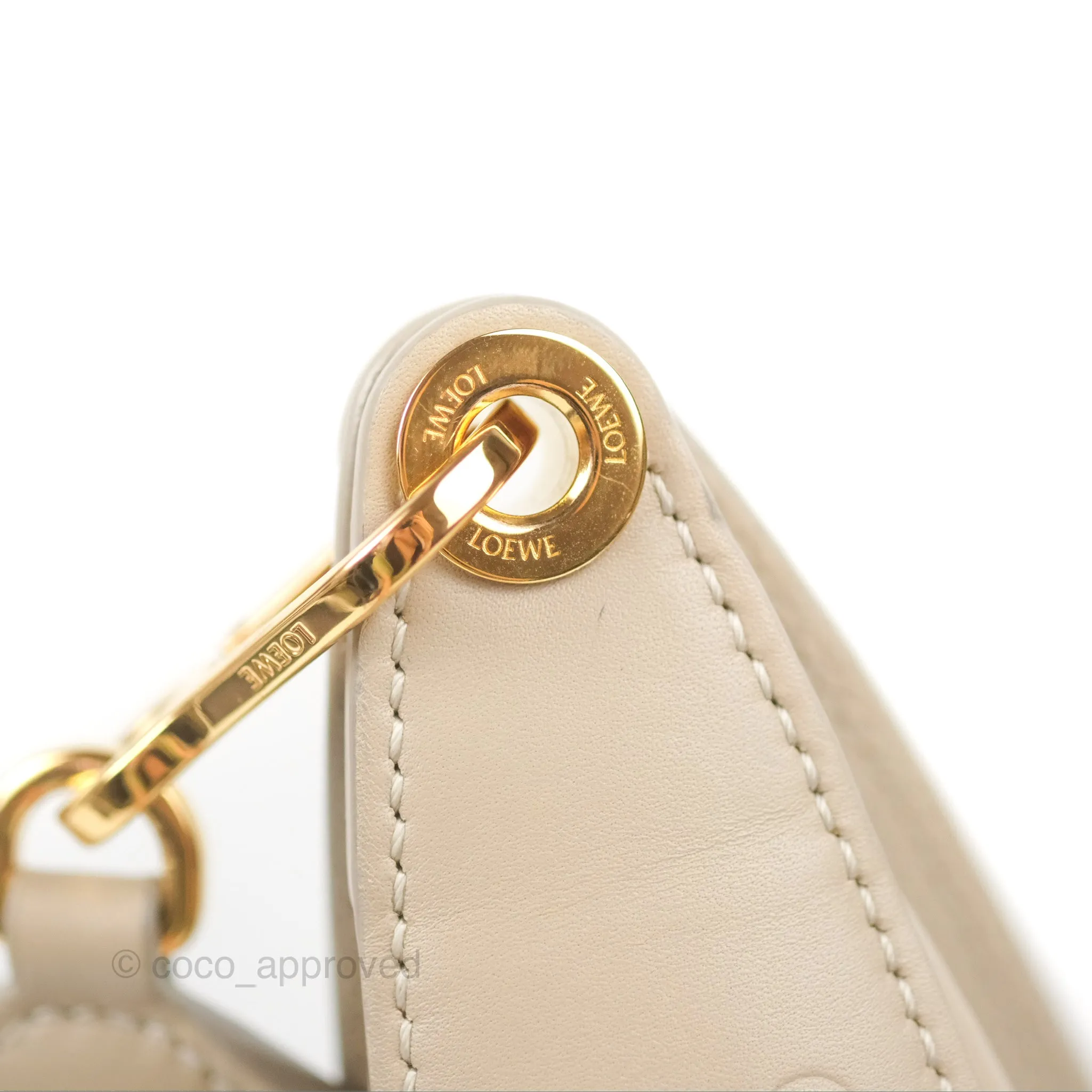Loewe Luna Shoulder Bag Light Oat Calfskin