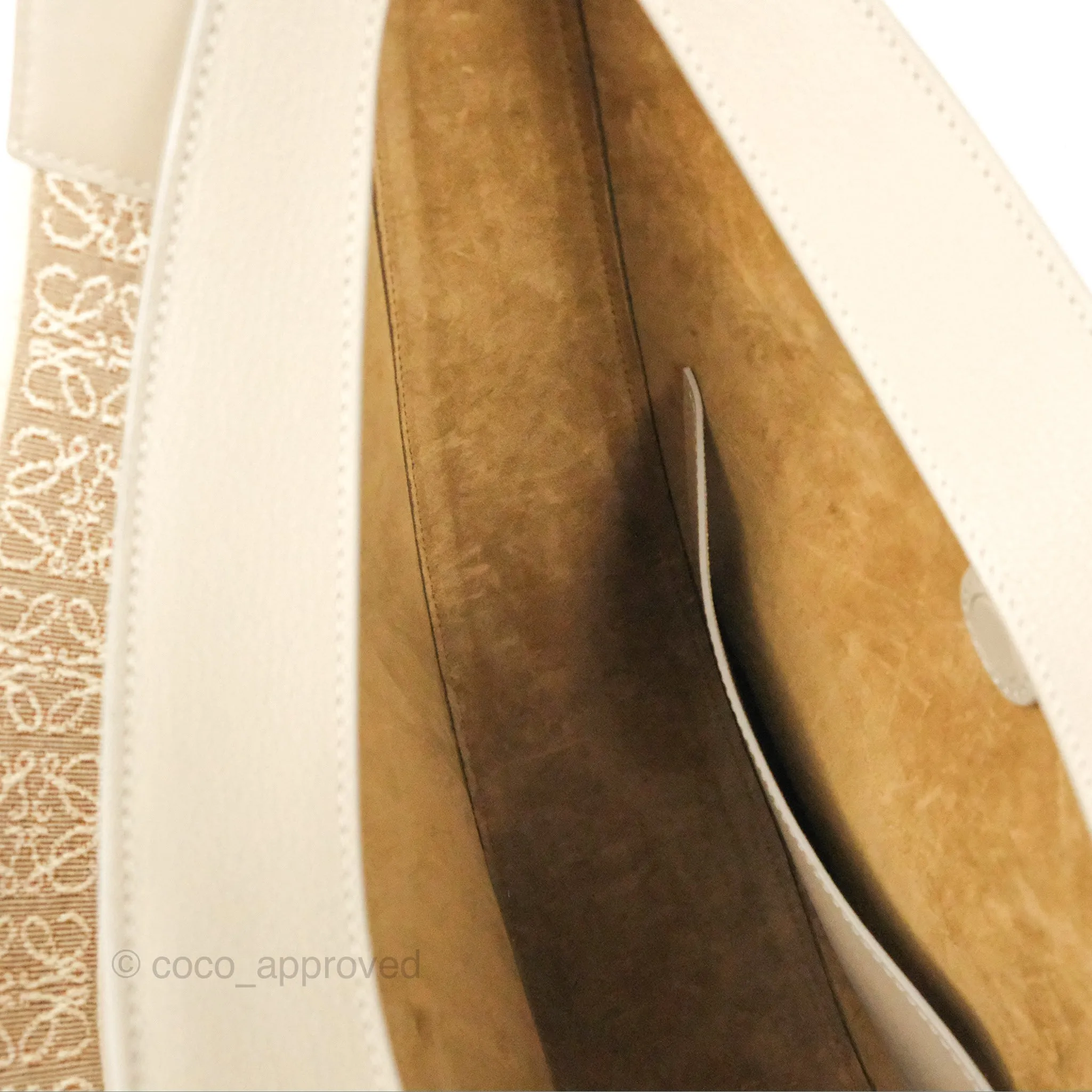 Loewe Luna Shoulder Bag Light Oat Calfskin