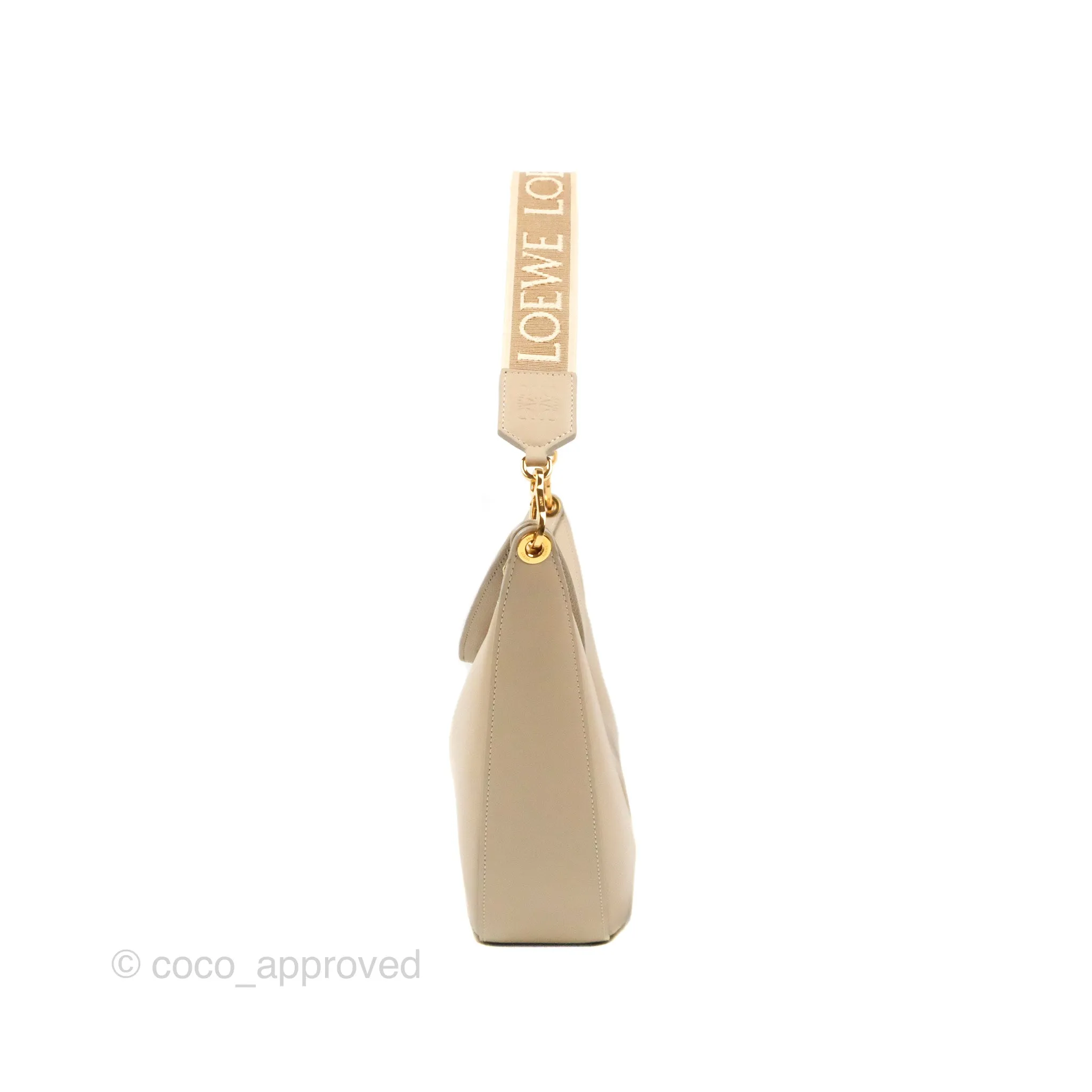 Loewe Luna Shoulder Bag Light Oat Calfskin
