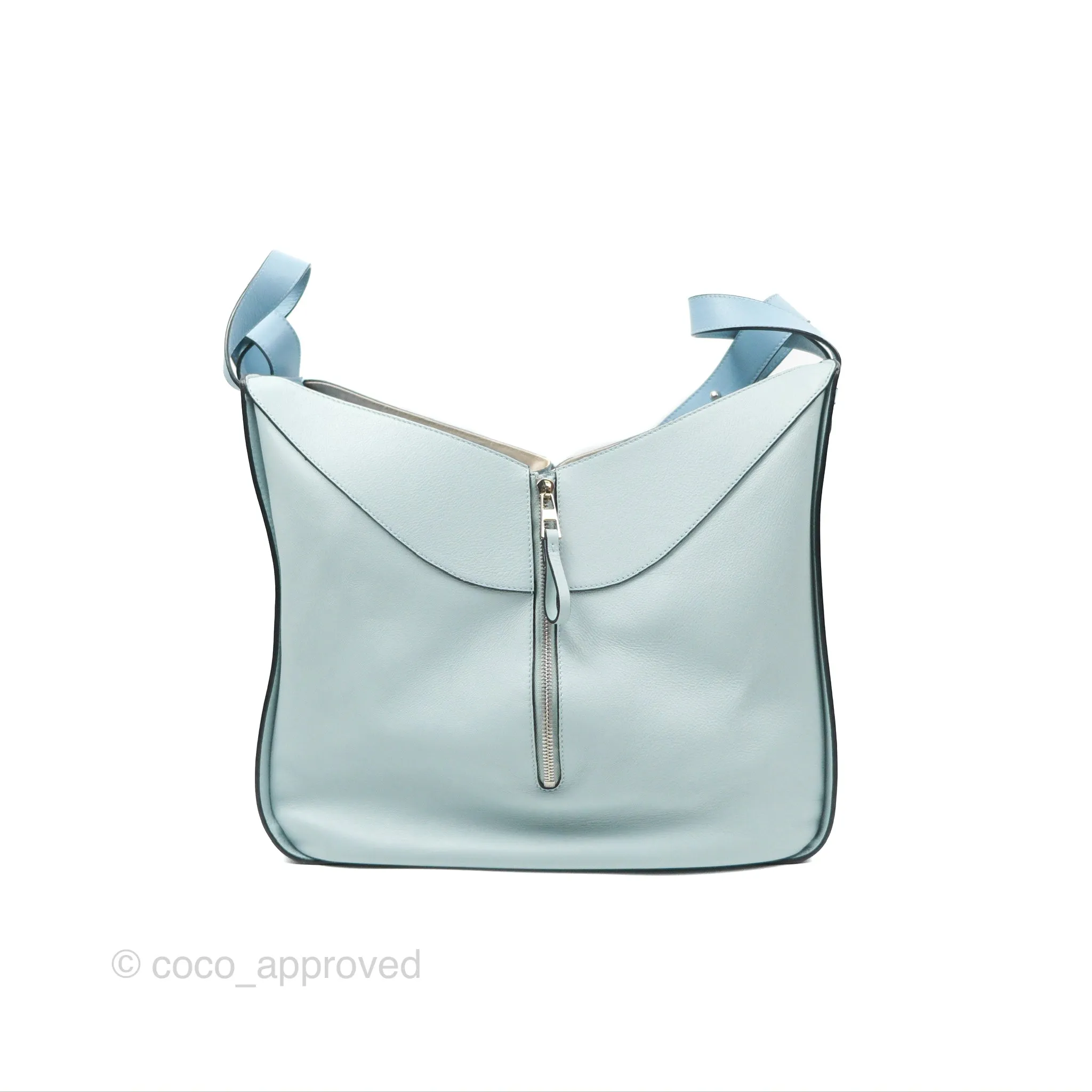 Loewe Medium Hammock Shoulder Bag Light Blue Aqua Stone