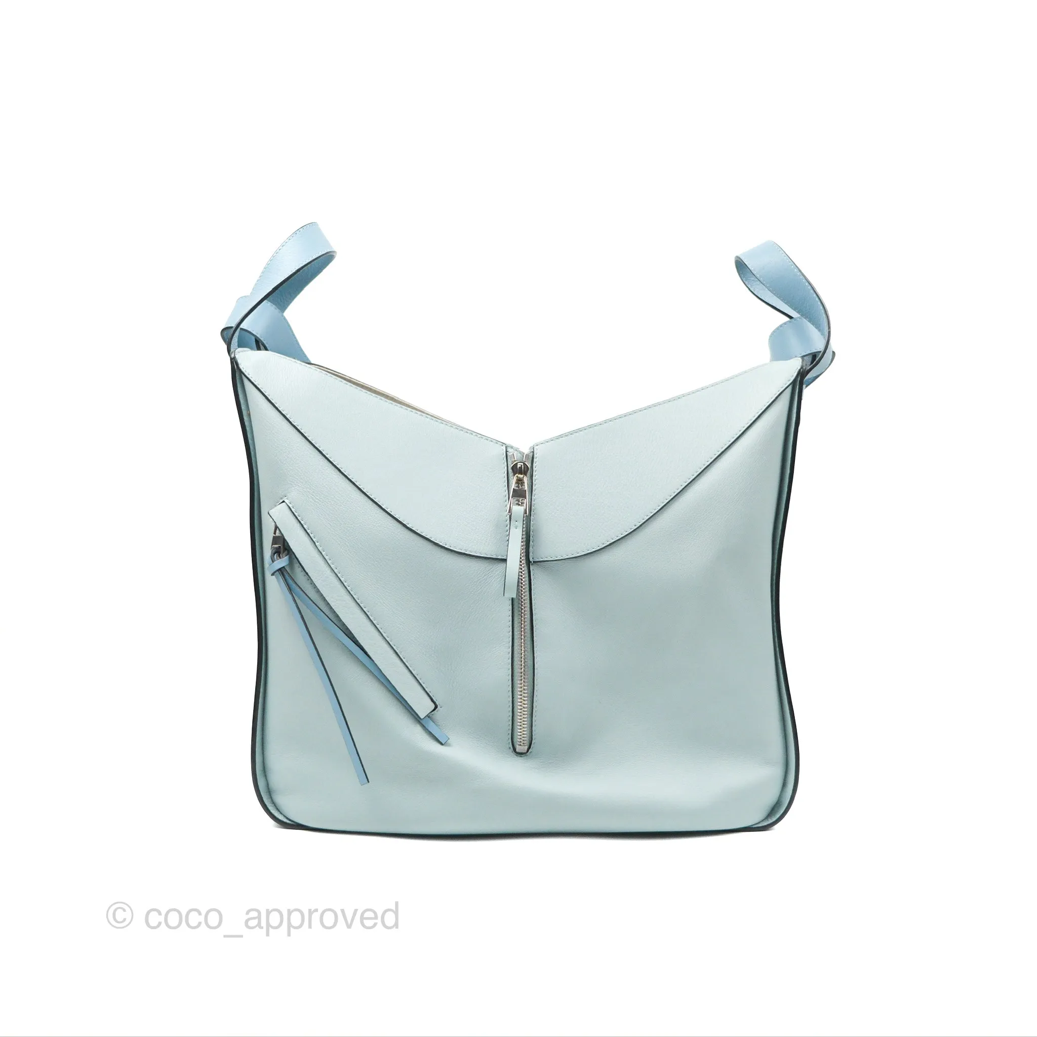 Loewe Medium Hammock Shoulder Bag Light Blue Aqua Stone
