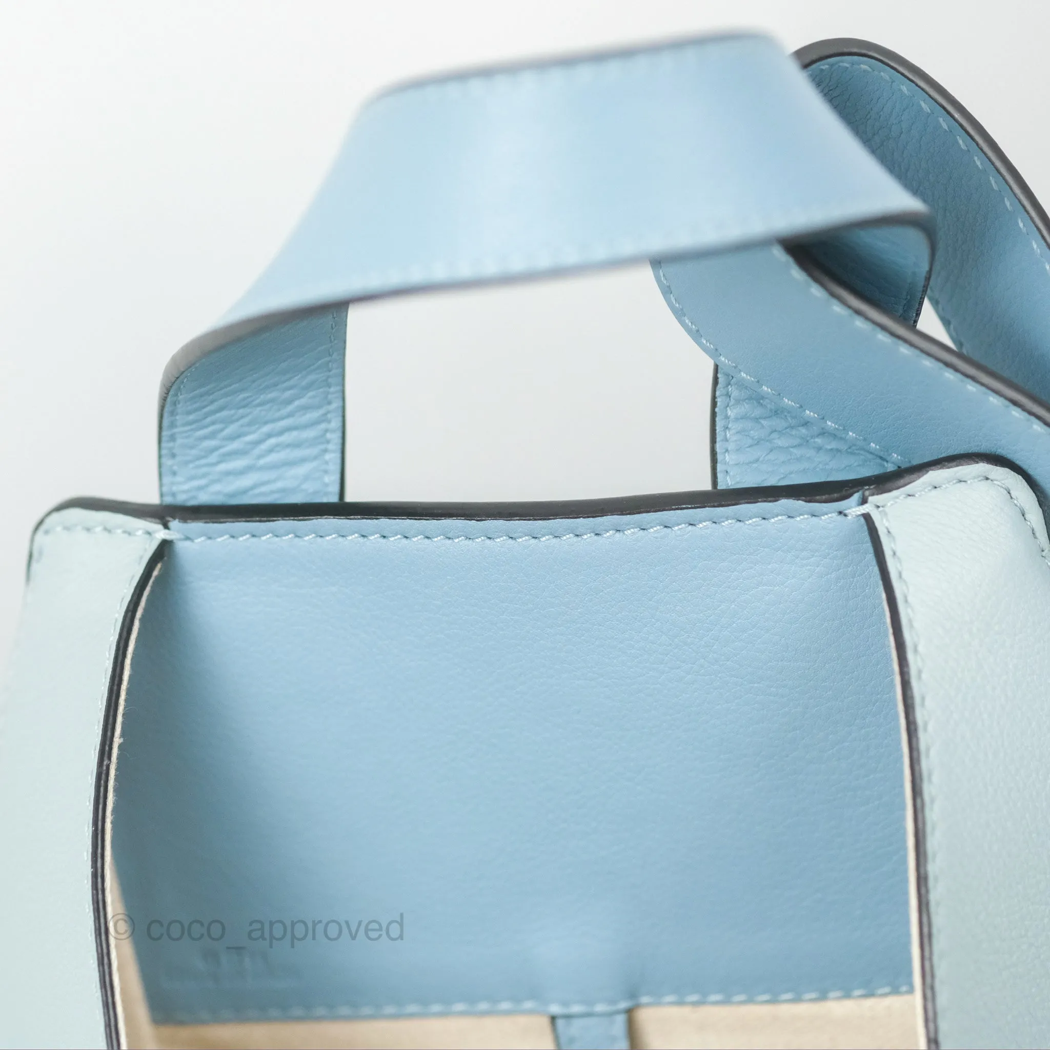 Loewe Medium Hammock Shoulder Bag Light Blue Aqua Stone