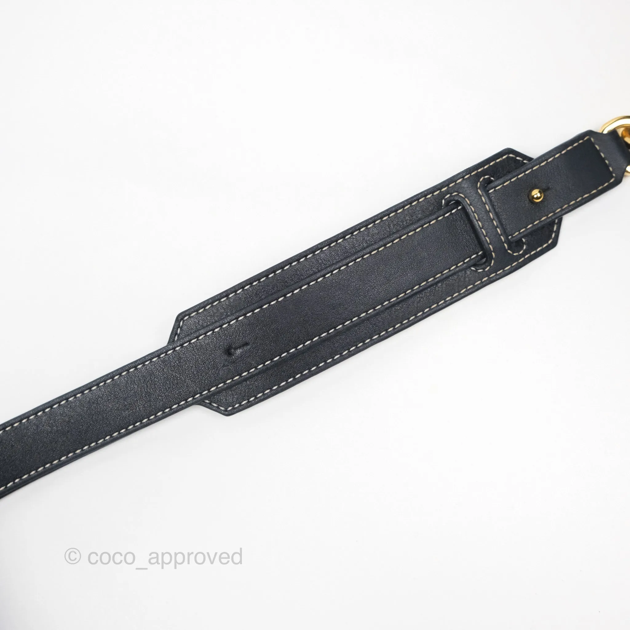 Loewe Medium Puzzle Bag Navy Calfskin Gold Hardware