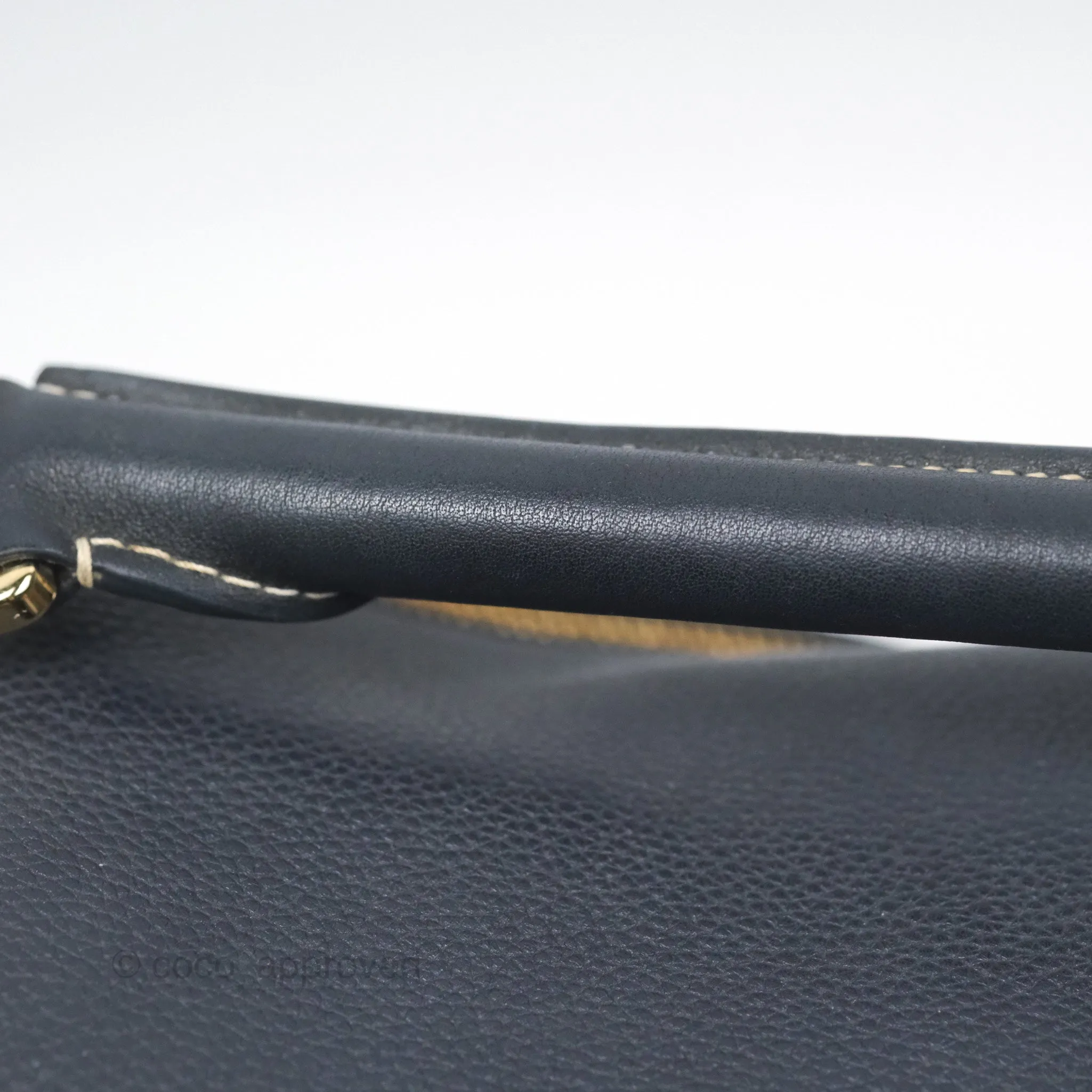 Loewe Medium Puzzle Bag Navy Calfskin Gold Hardware