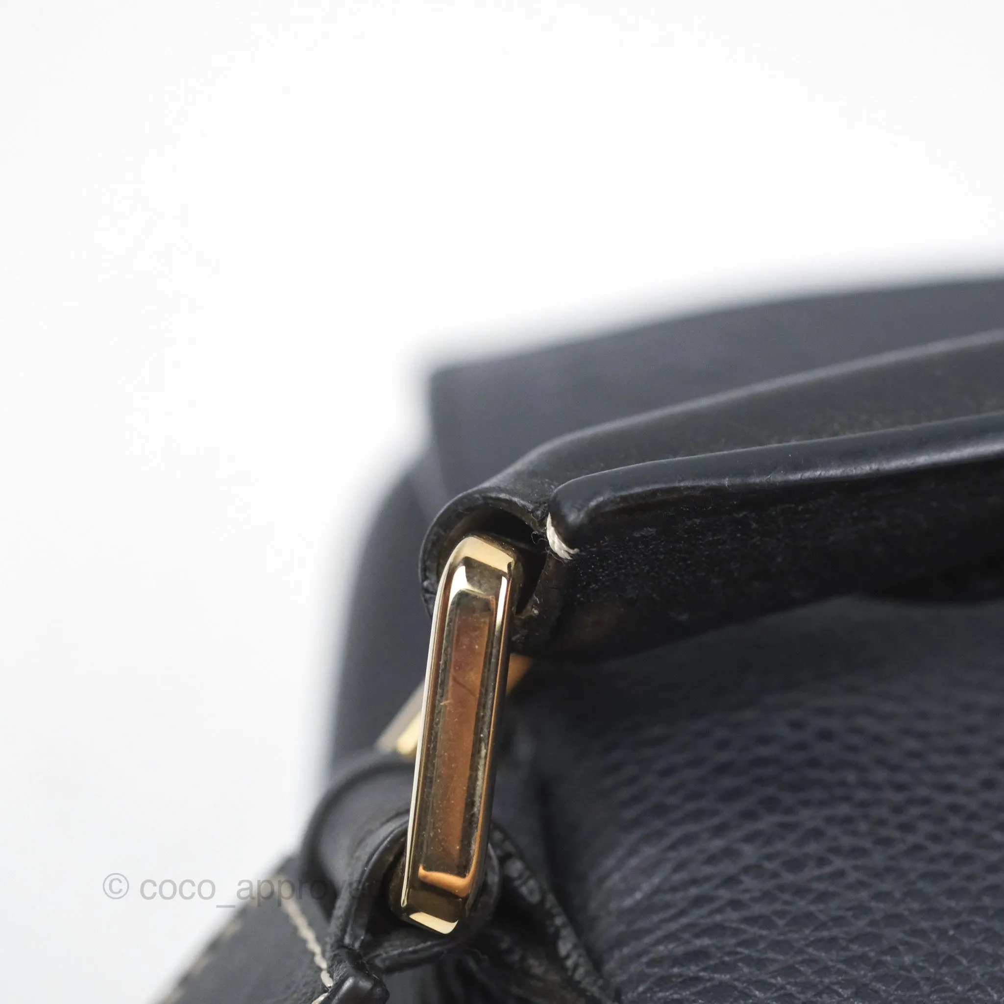 Loewe Medium Puzzle Bag Navy Calfskin Gold Hardware